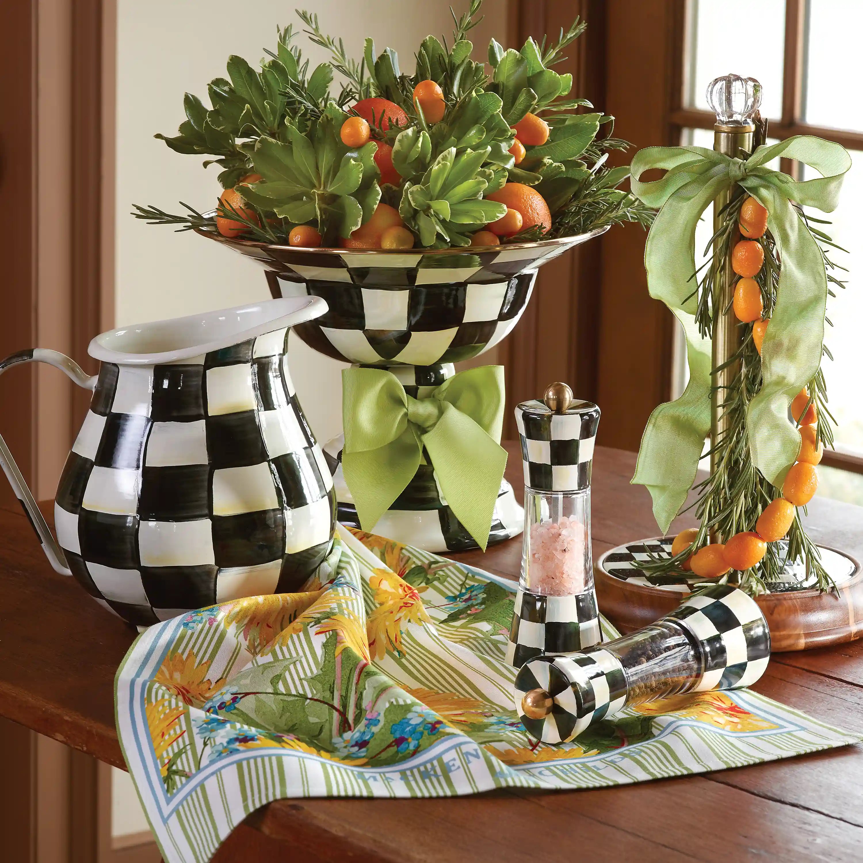 Wild Rose Slate Pitcher