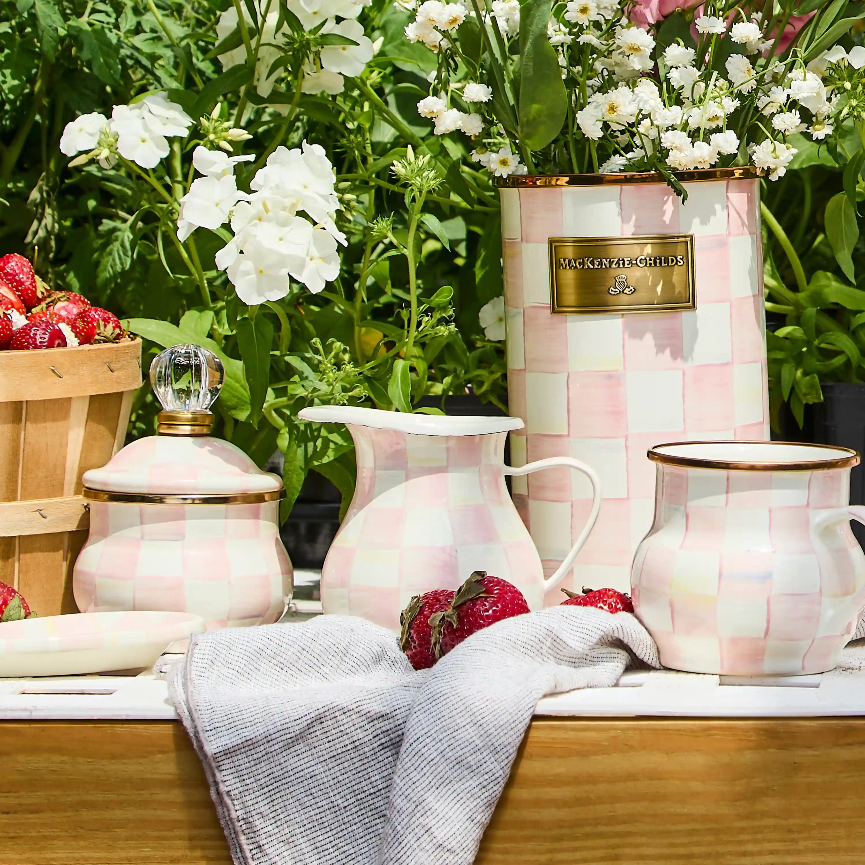 Emerald Check Creamer