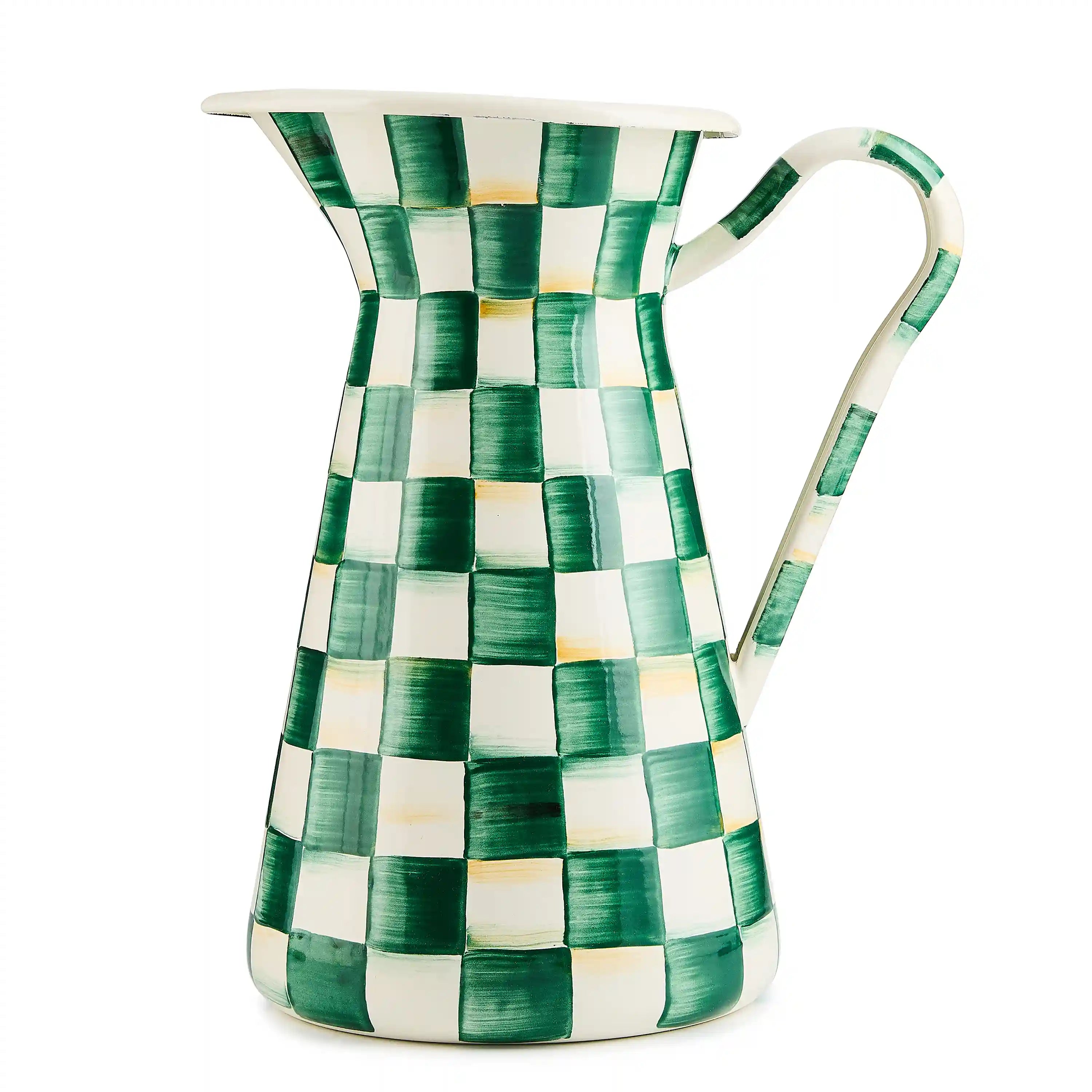 Emerald Check Medium Practical Pitcher
