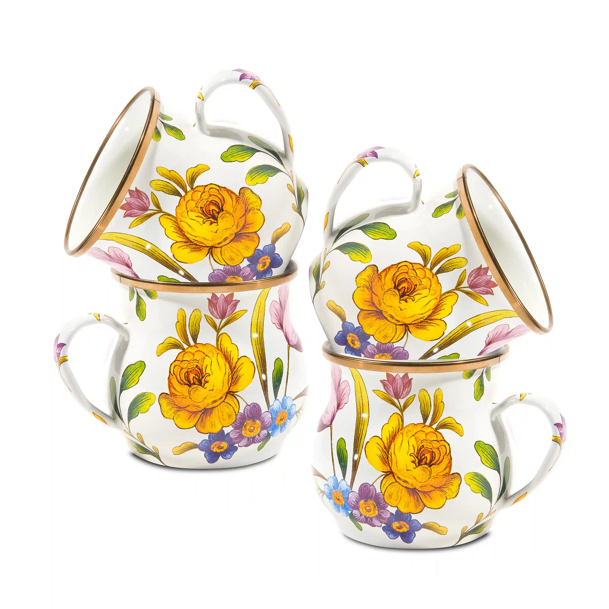 Wild Rose White Mug
