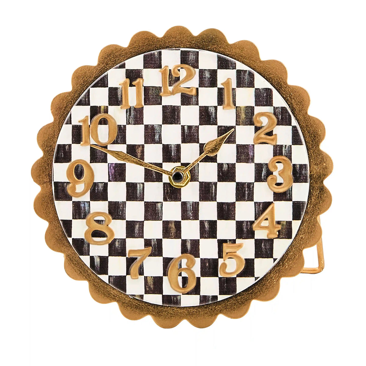 Courtly Check Scalloped Desk Clock