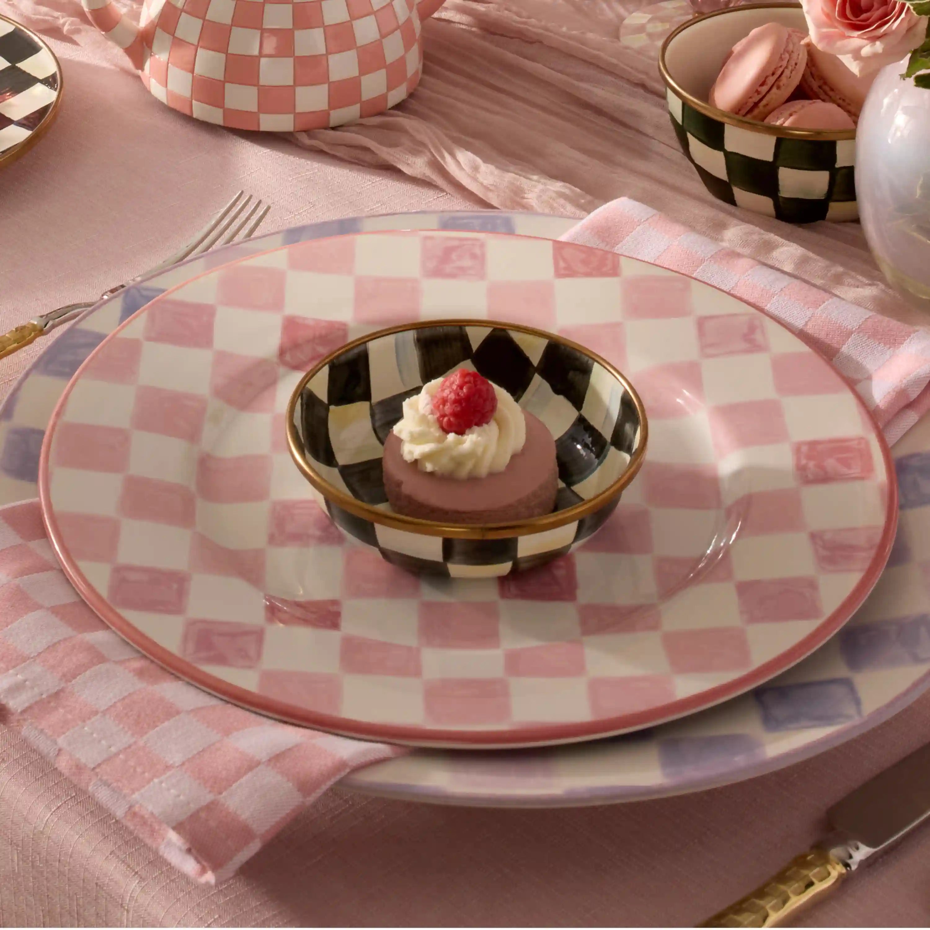 Mocha Check Relish Dish