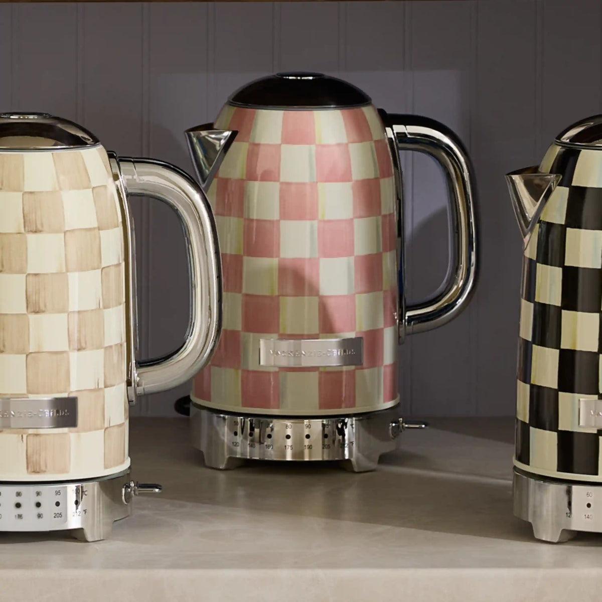 Cherry Check Electric Kettle