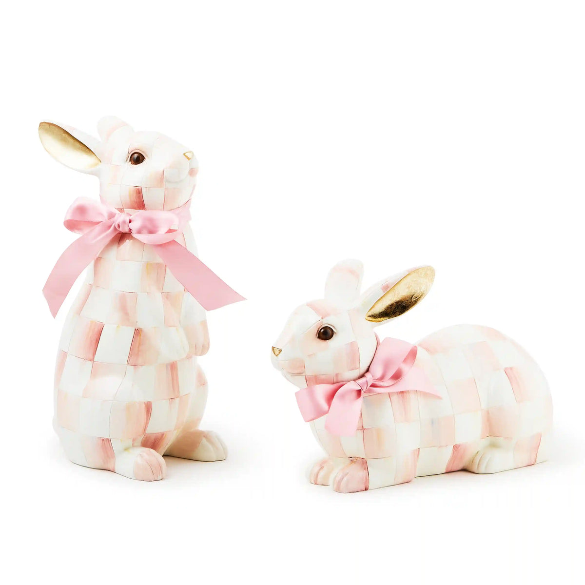 Sterling Check Resting Bunny