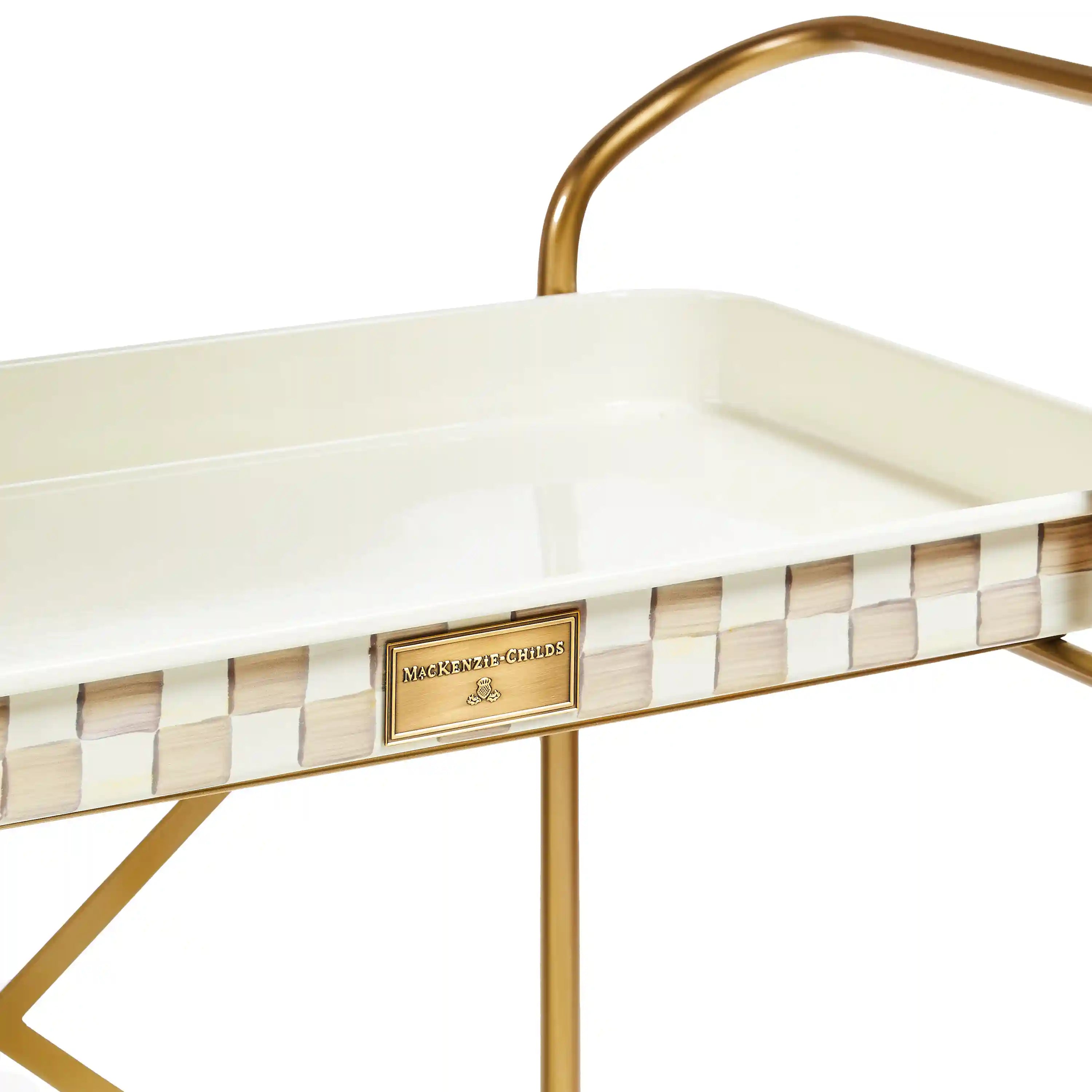Courtly Check 2-Tier Kitchen Cart