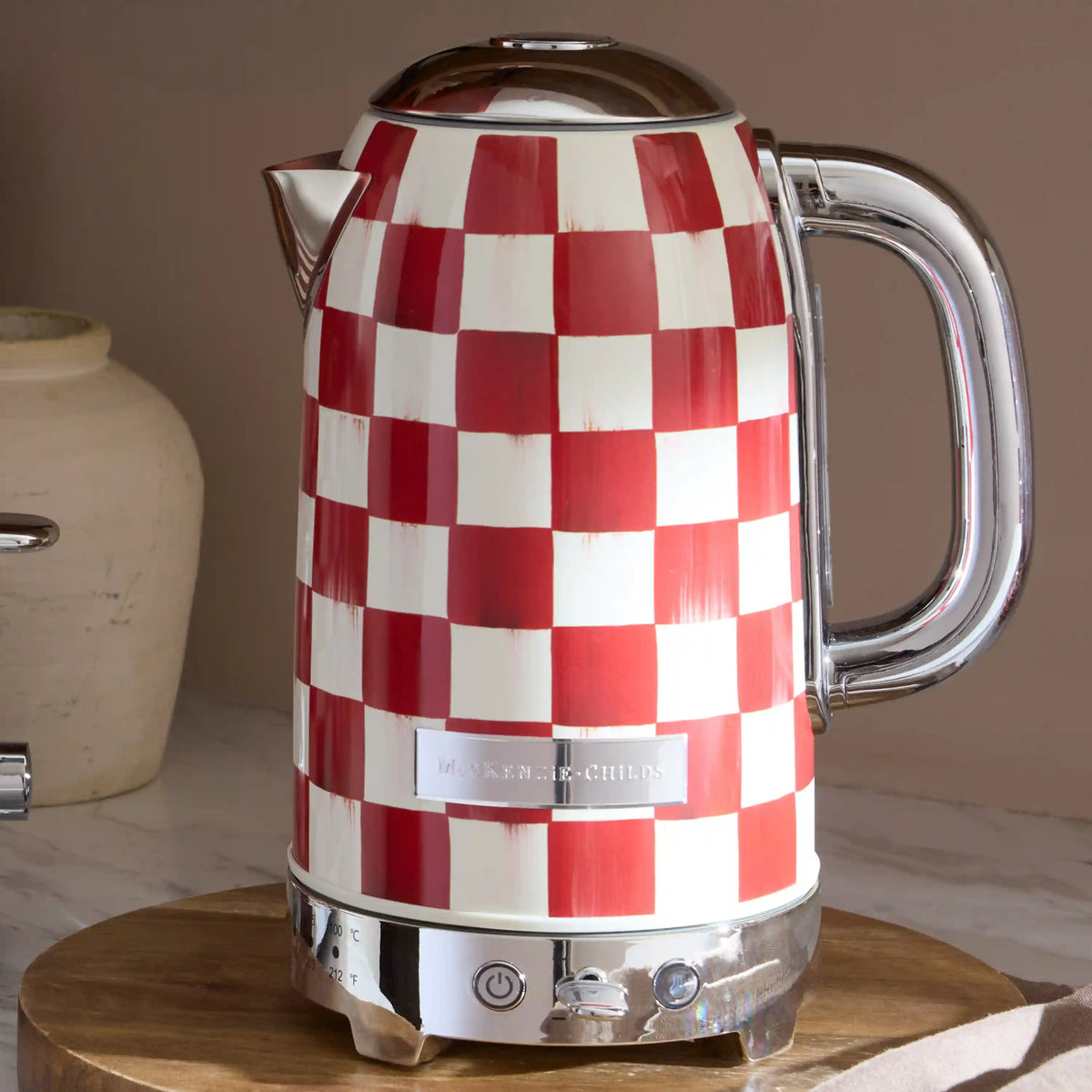 Emerald Check Electric Kettle