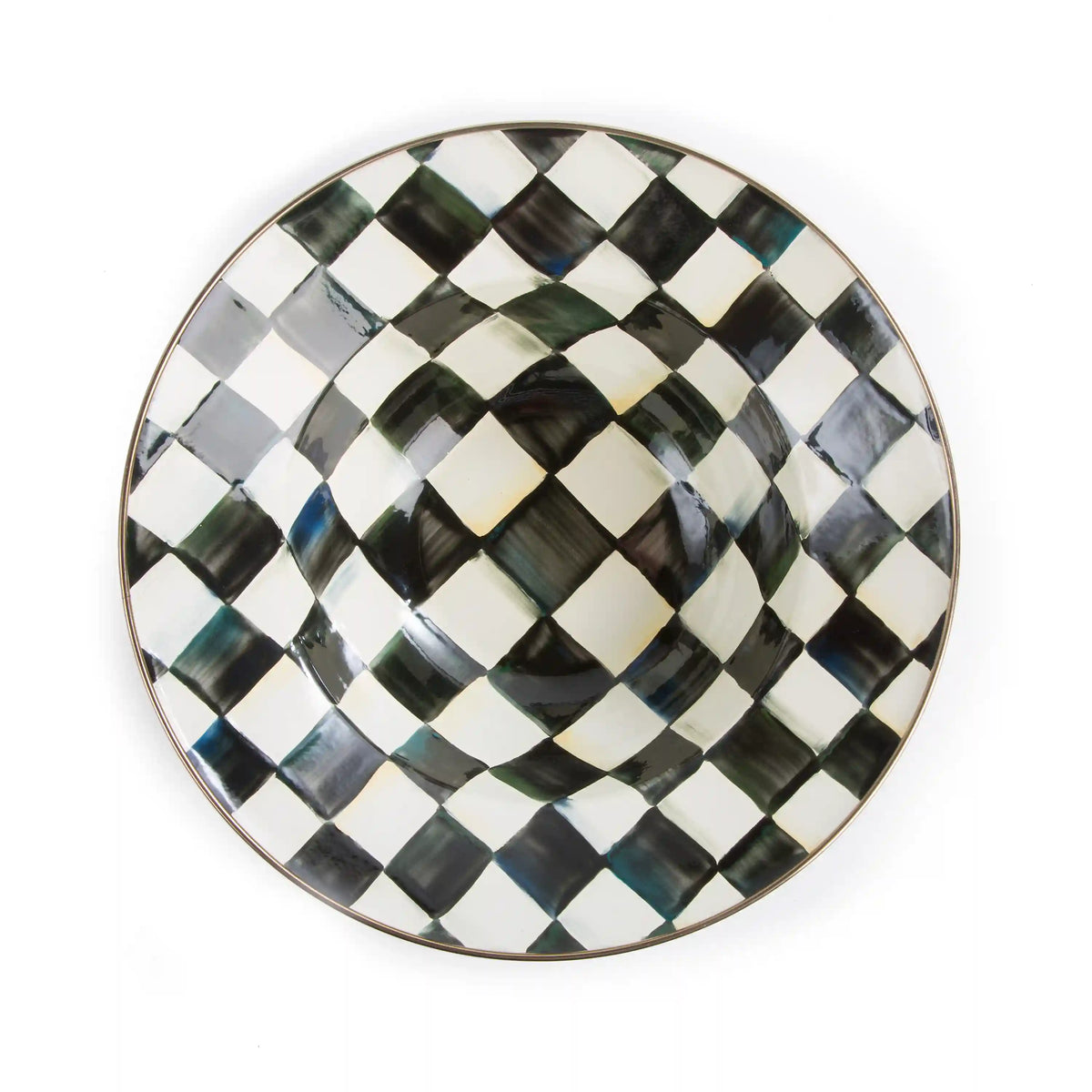 Sterling Check Serving Bowl