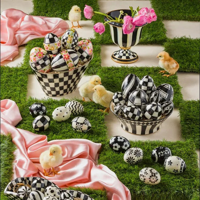 Courtly Stripe Tabletop Urn