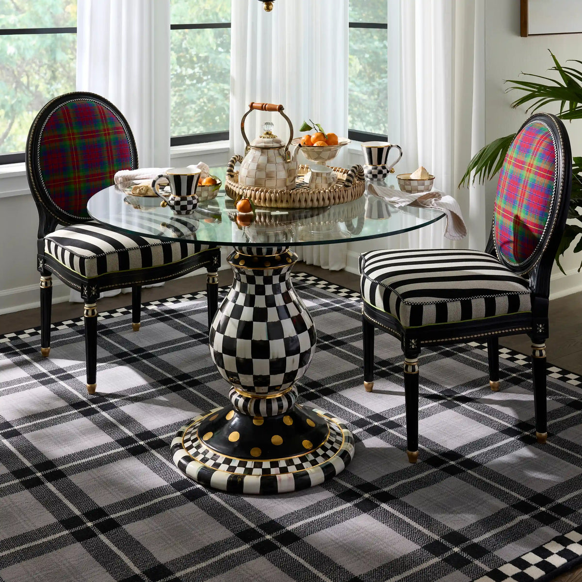 Rosy Check Ceramic Pedestal Table Base