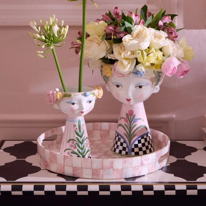 Rosy Meadow Short Lady Vase
