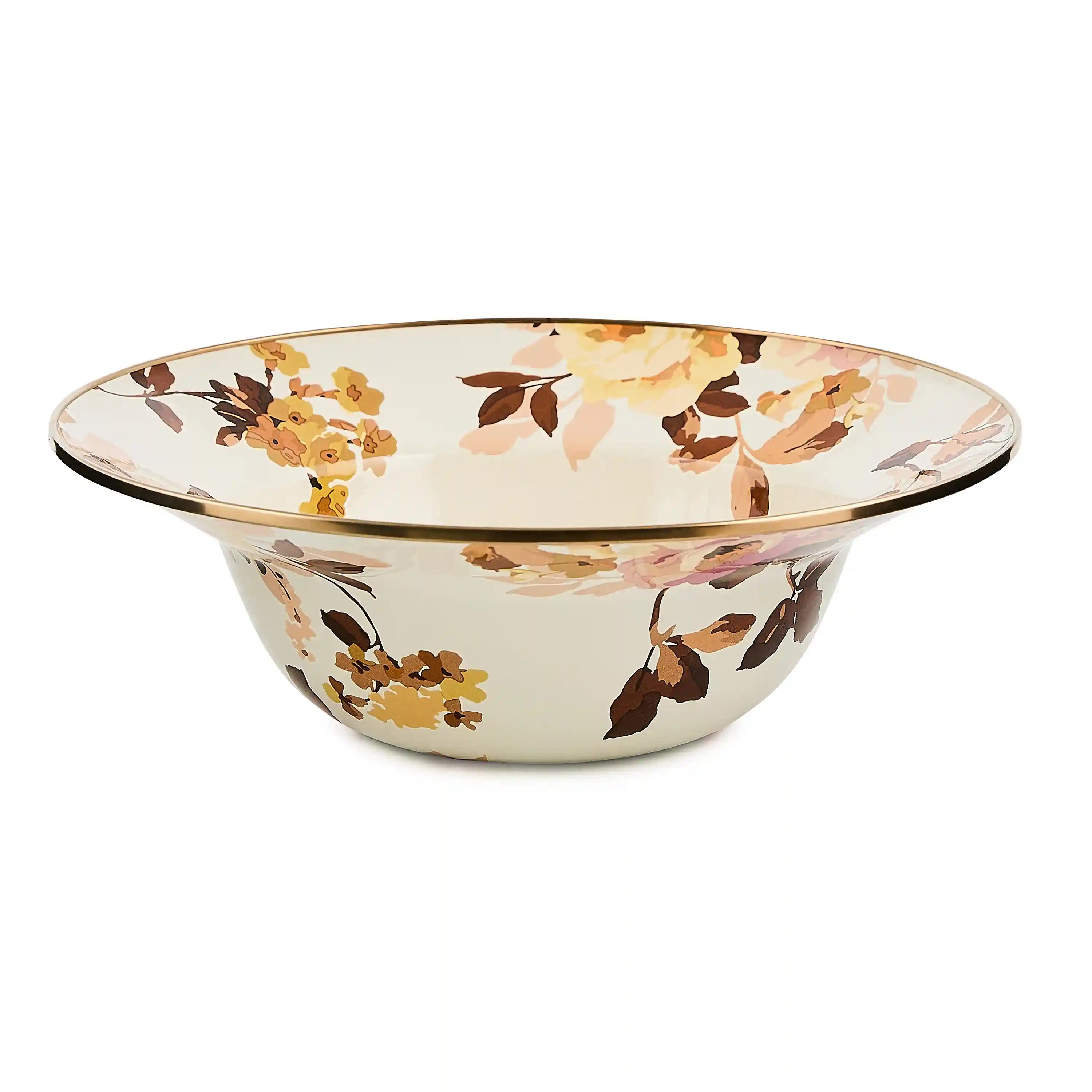 Wild Rose Slate Serving Bowl