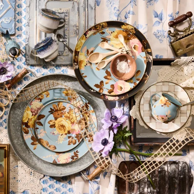 Wild Rose Slate Dinner Plate