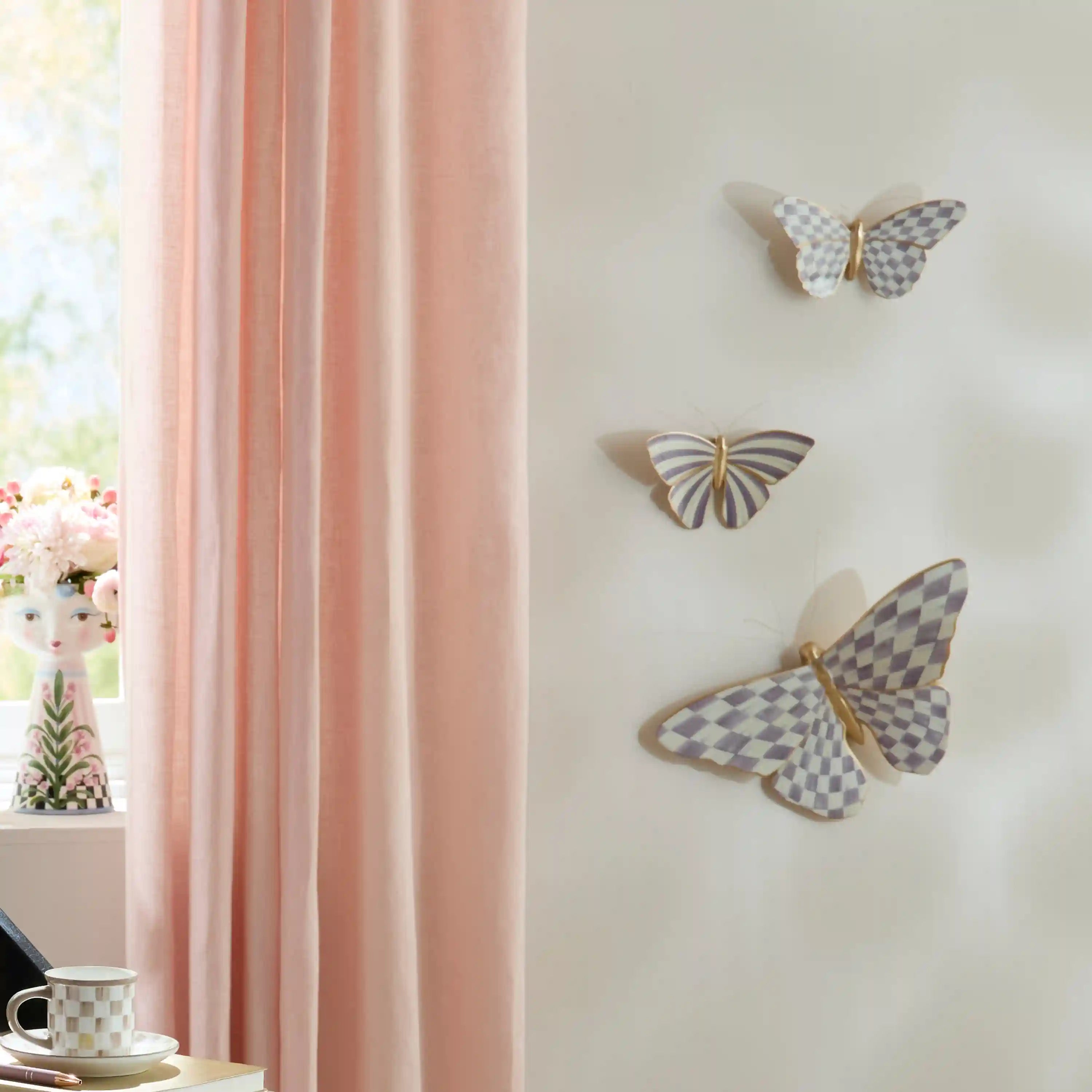 Mocha Butterfly Wall Decor Duo