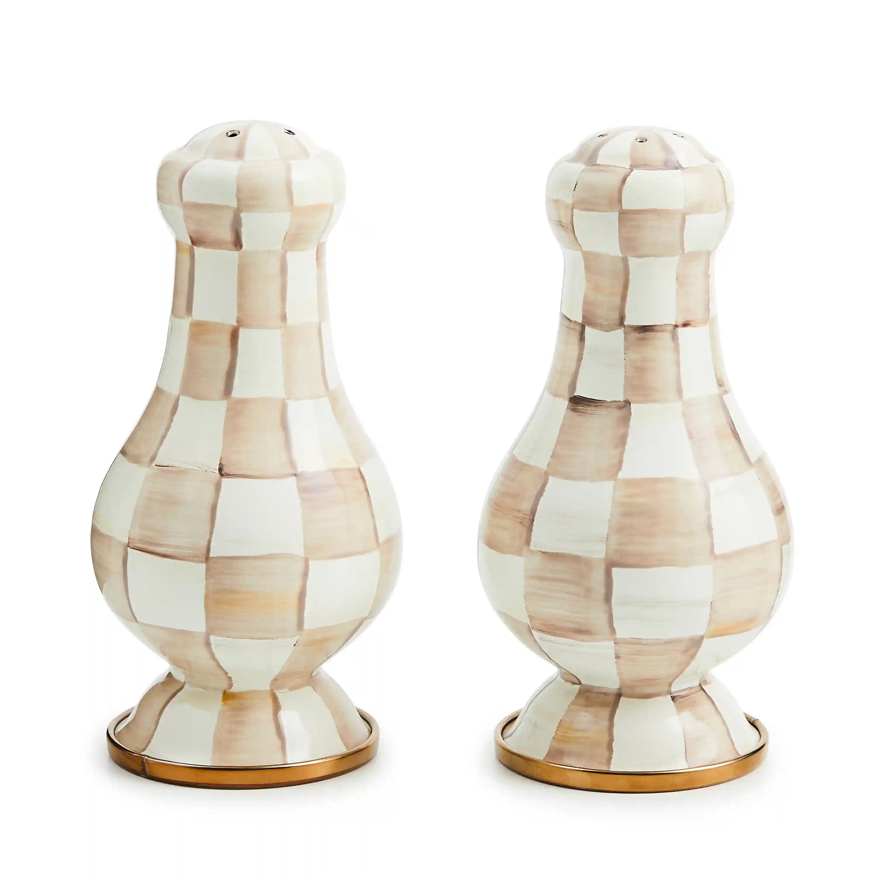 Courtly Check Large Salt & Pepper Shakers
