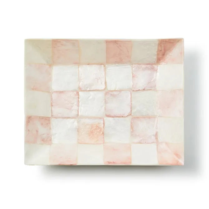 Rosy Check Capiz Soap Dish
