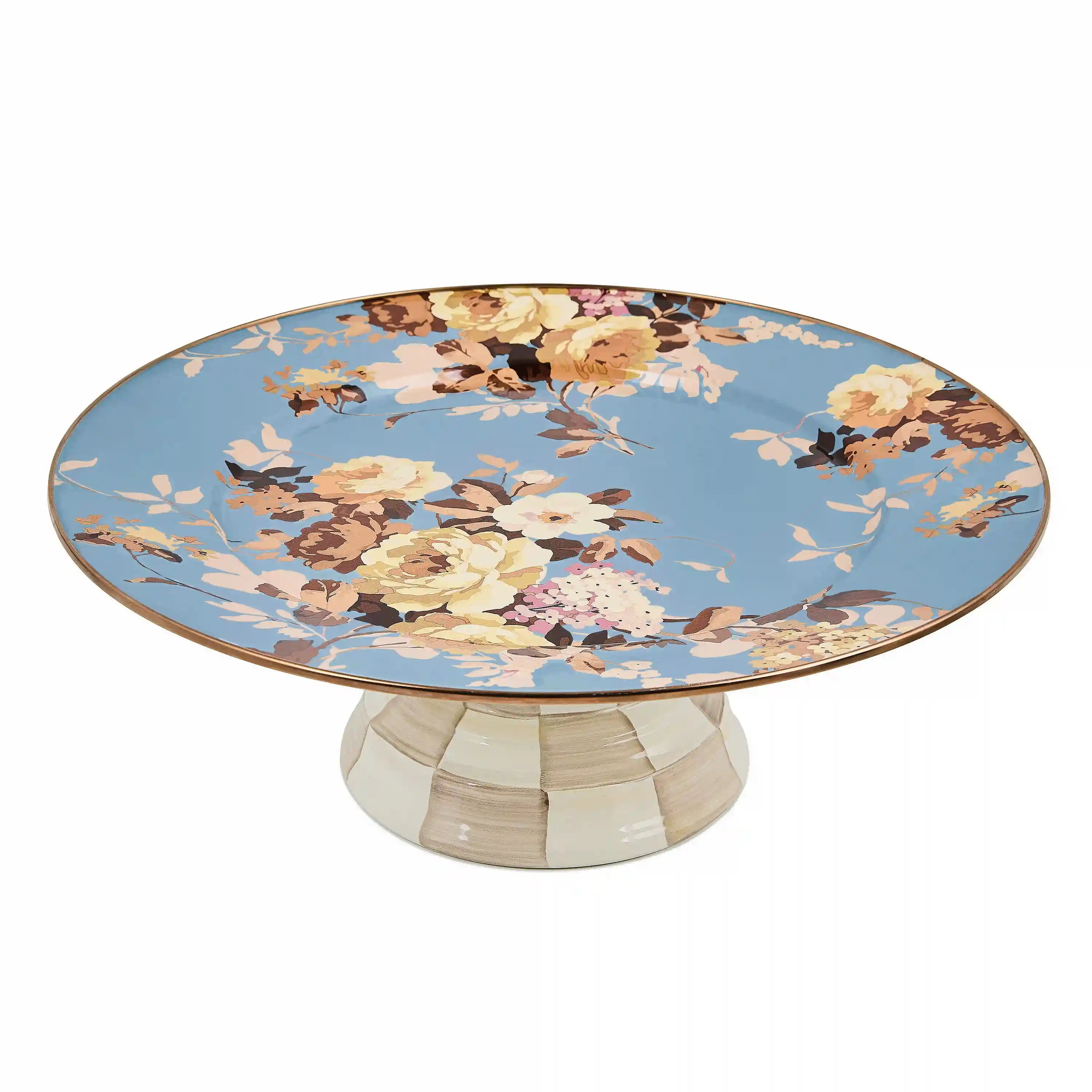 Wild Rose White Mini Pedestal Platter