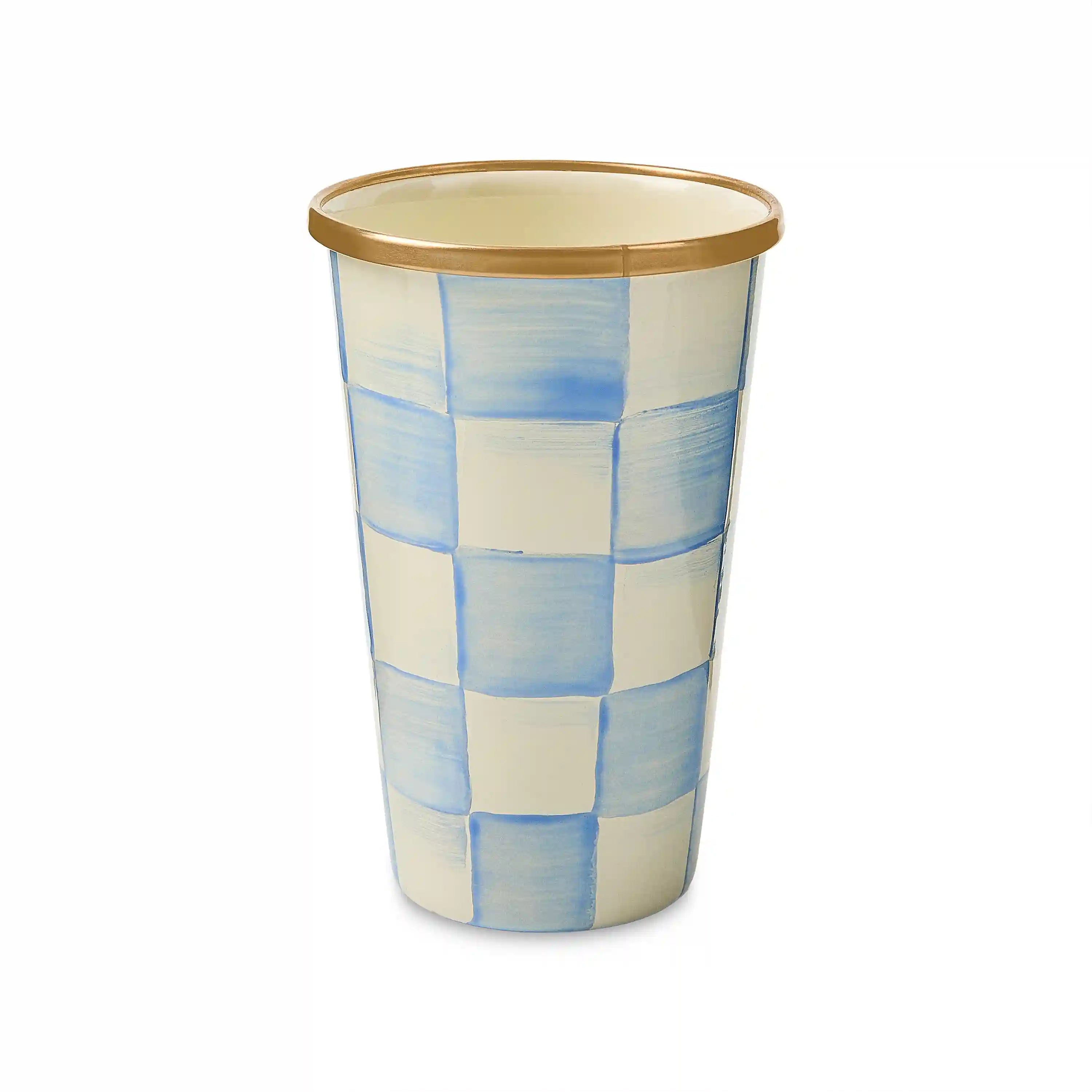 Mocha Check 10 Ounce Tumbler