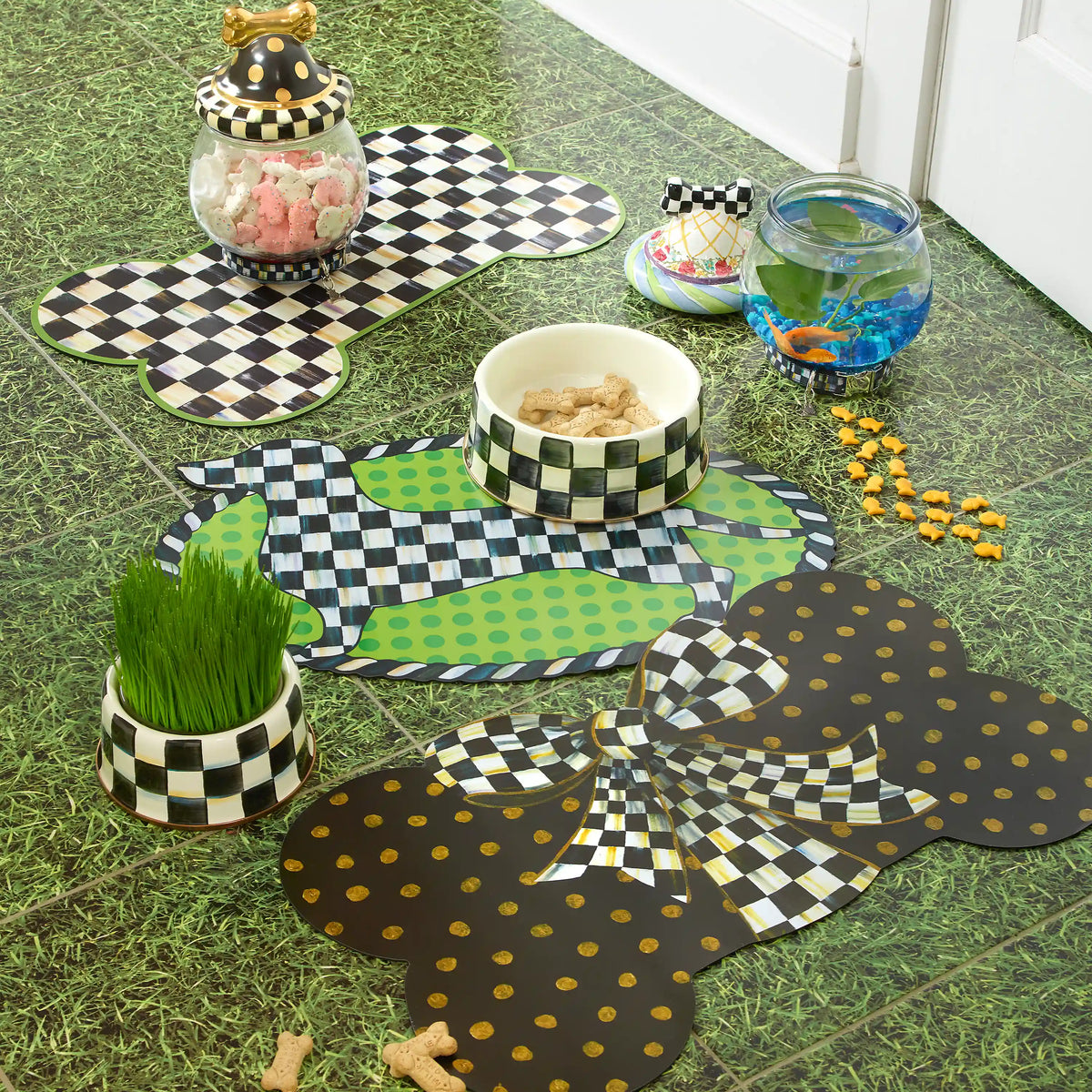 Courtly Check Medium Pet Dish