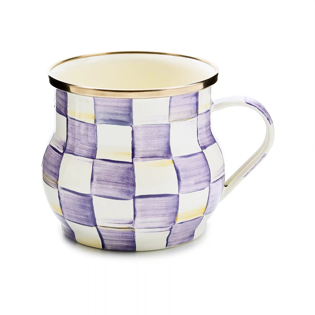 Mocha Check Mug