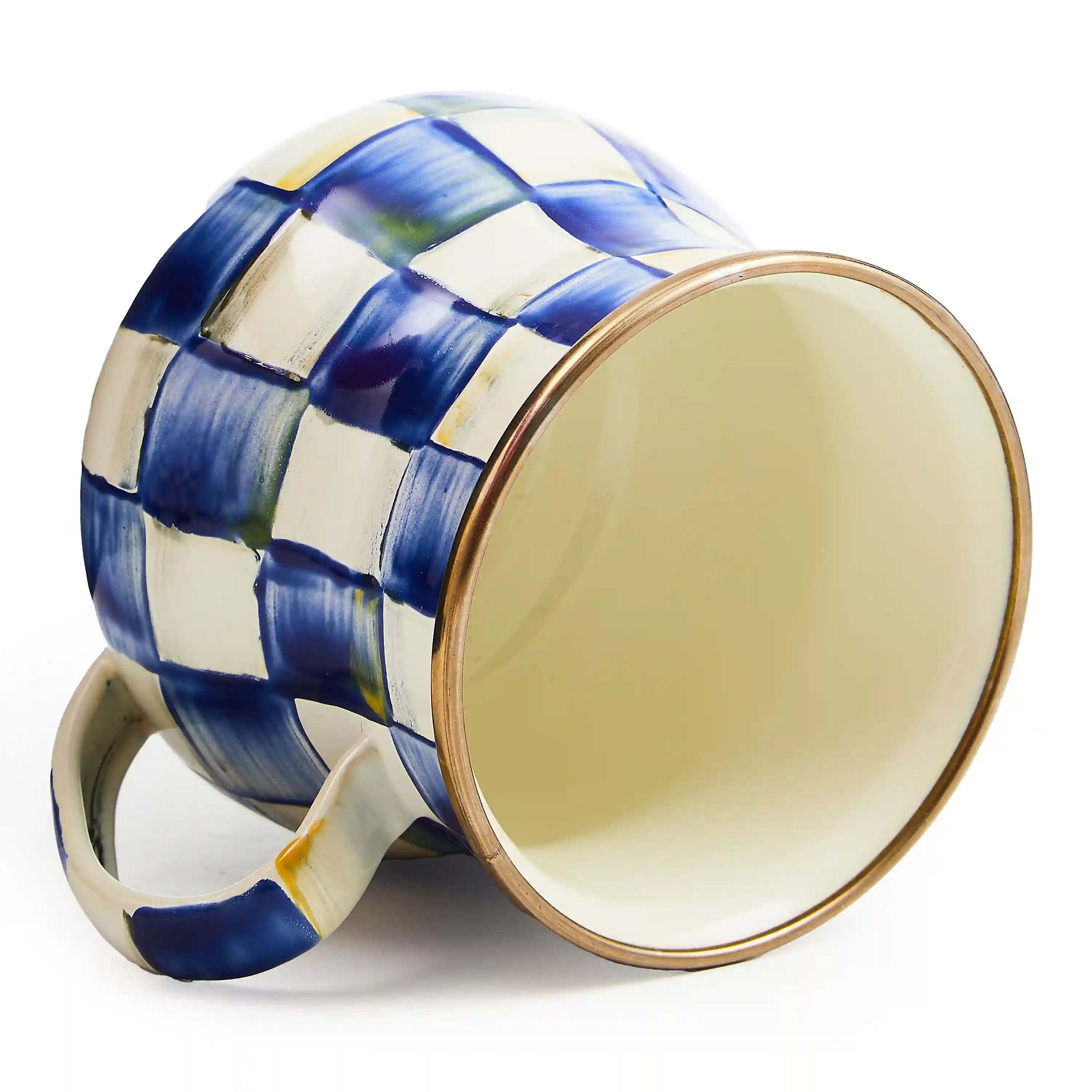 Mocha Check Mug