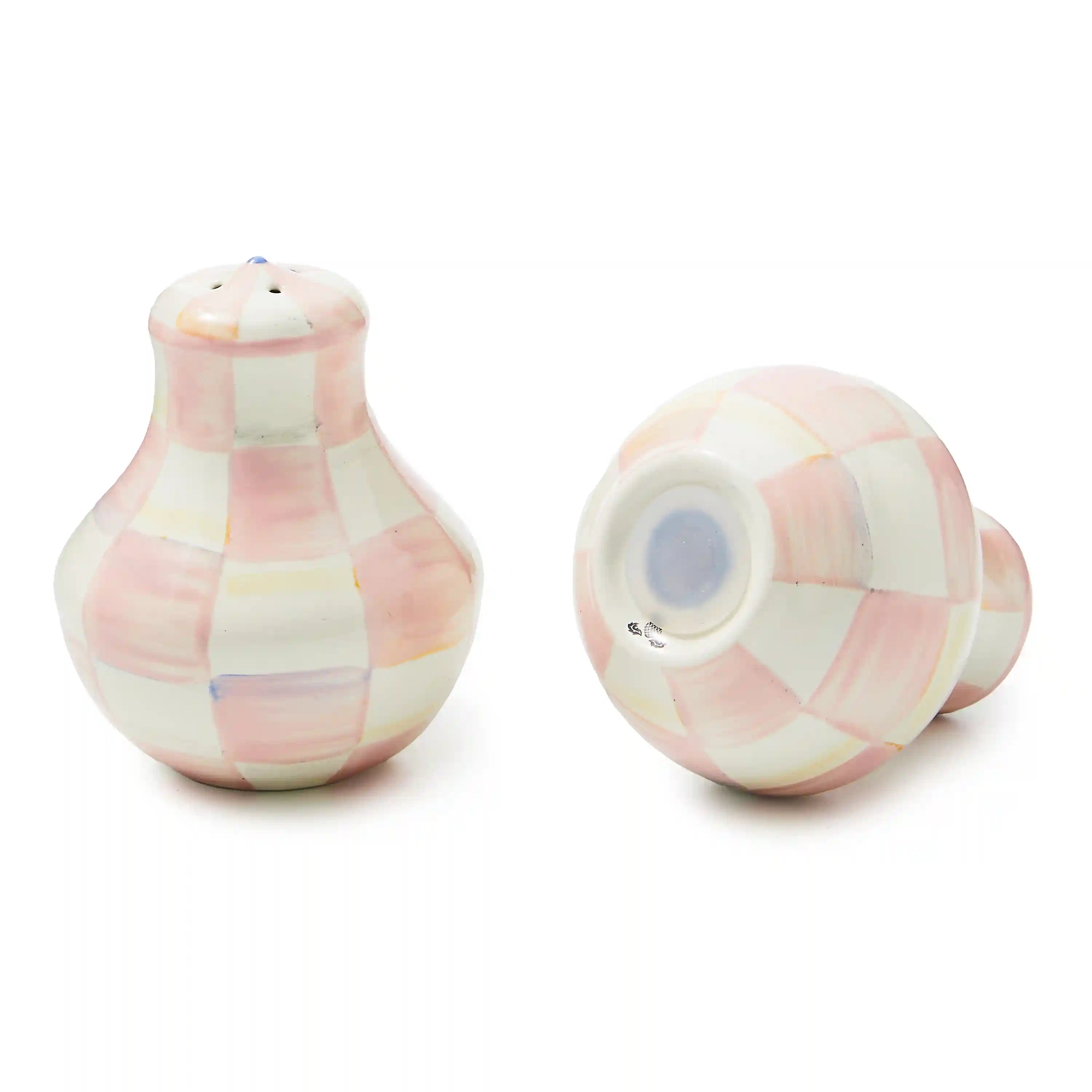 Rosy Check Large Salt & Pepper Shakers