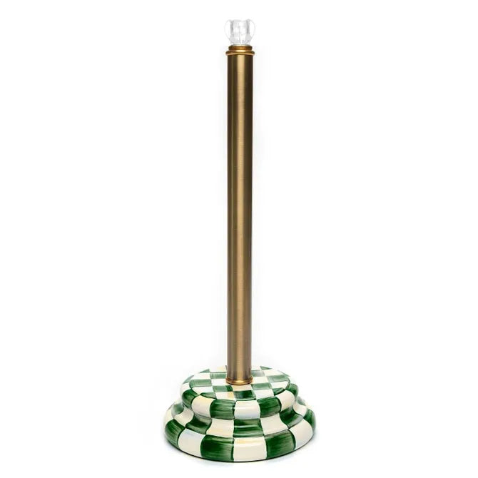 Emerald Check Toilet Tissue Storage