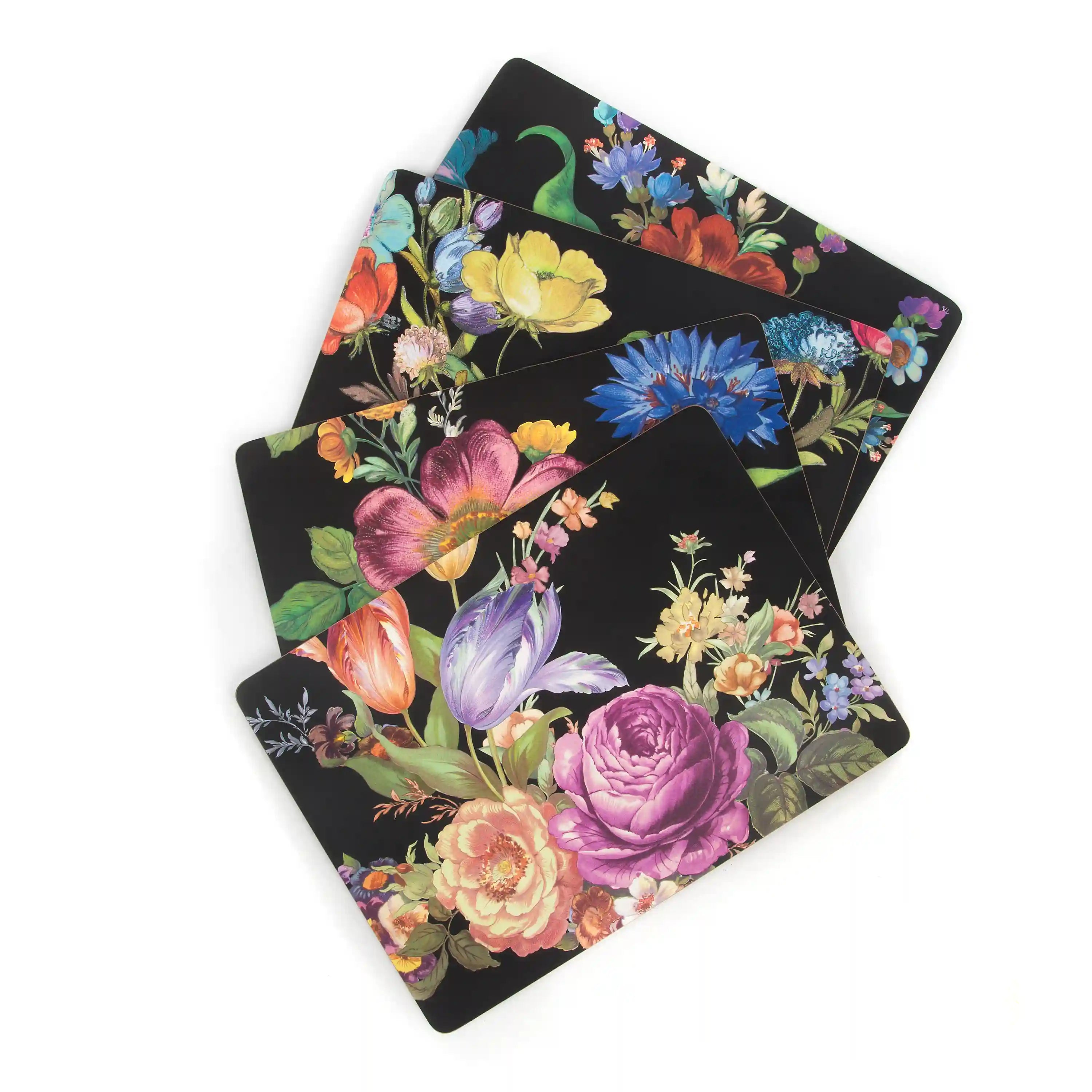 Rosy Check Cork Back Placemats, Set of 4