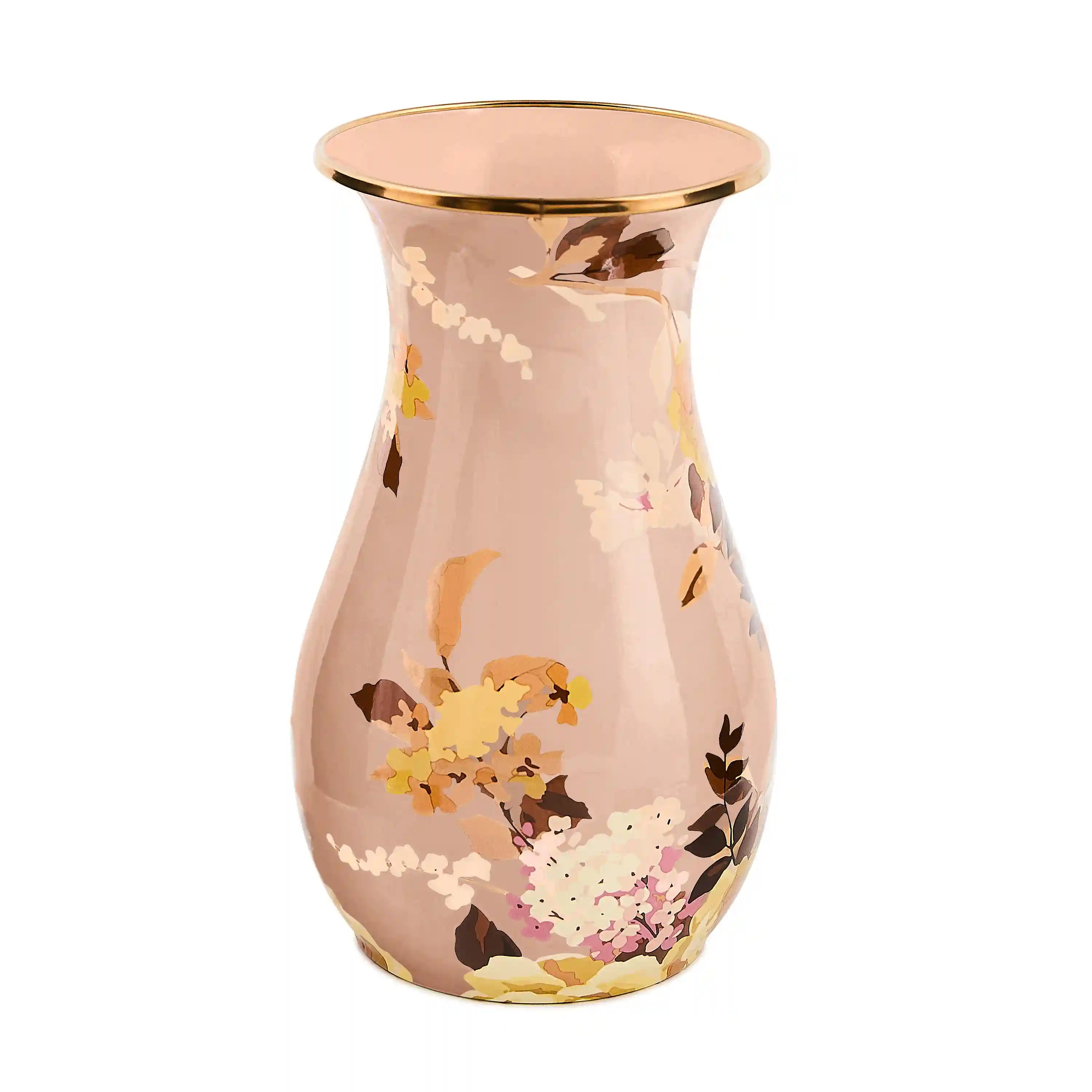 Mocha Check Tall Vase