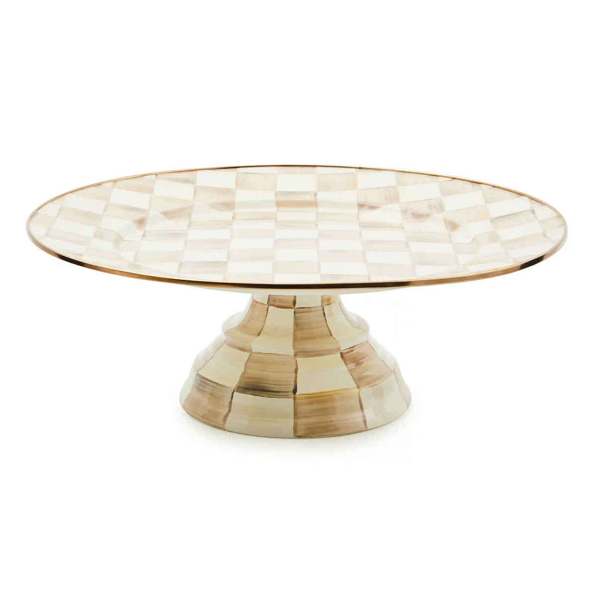 Courtly Check Large Pedestal Platter