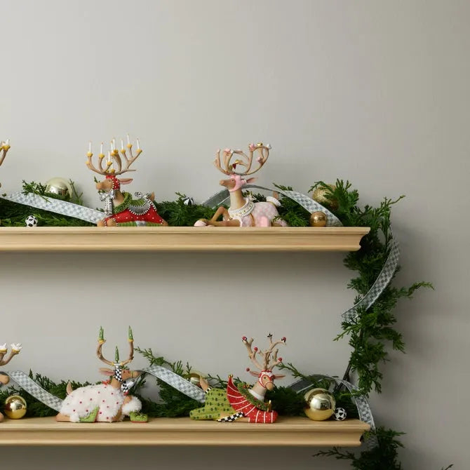 Patience Brewster Dash Away Sitting Cupid Reindeer Figure