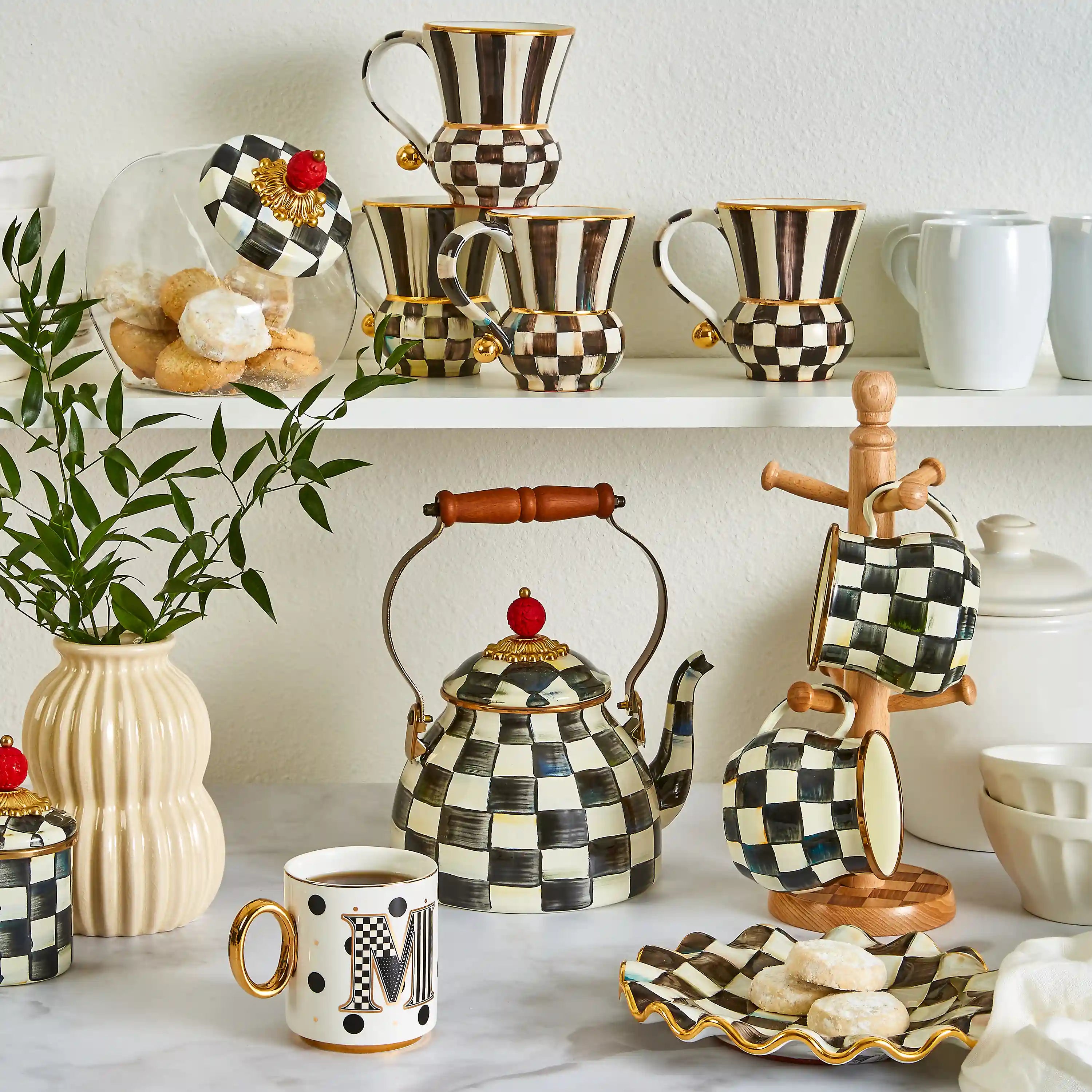 Courtly Check Ceramic Mug
