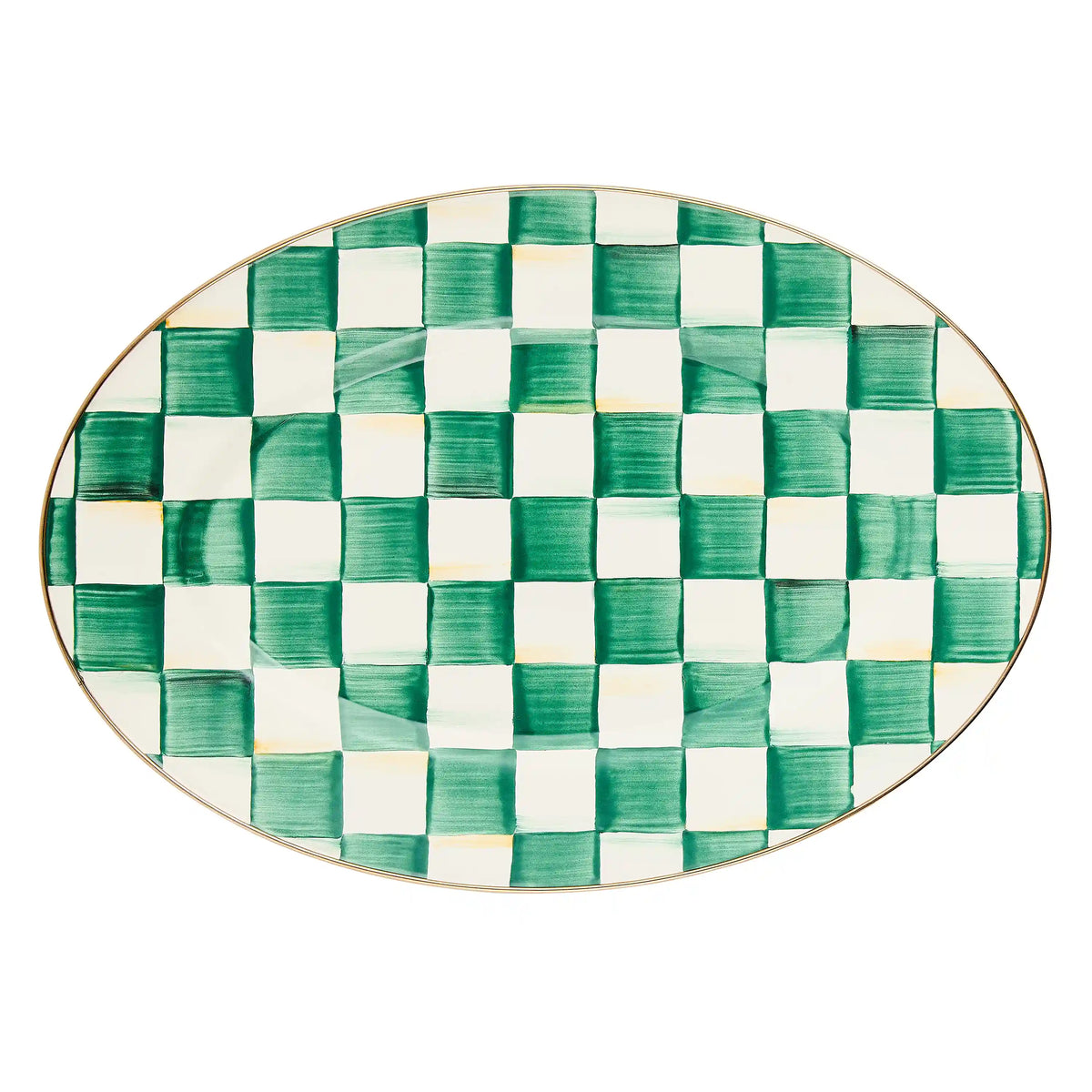 Courtly Check Small Oval Platter