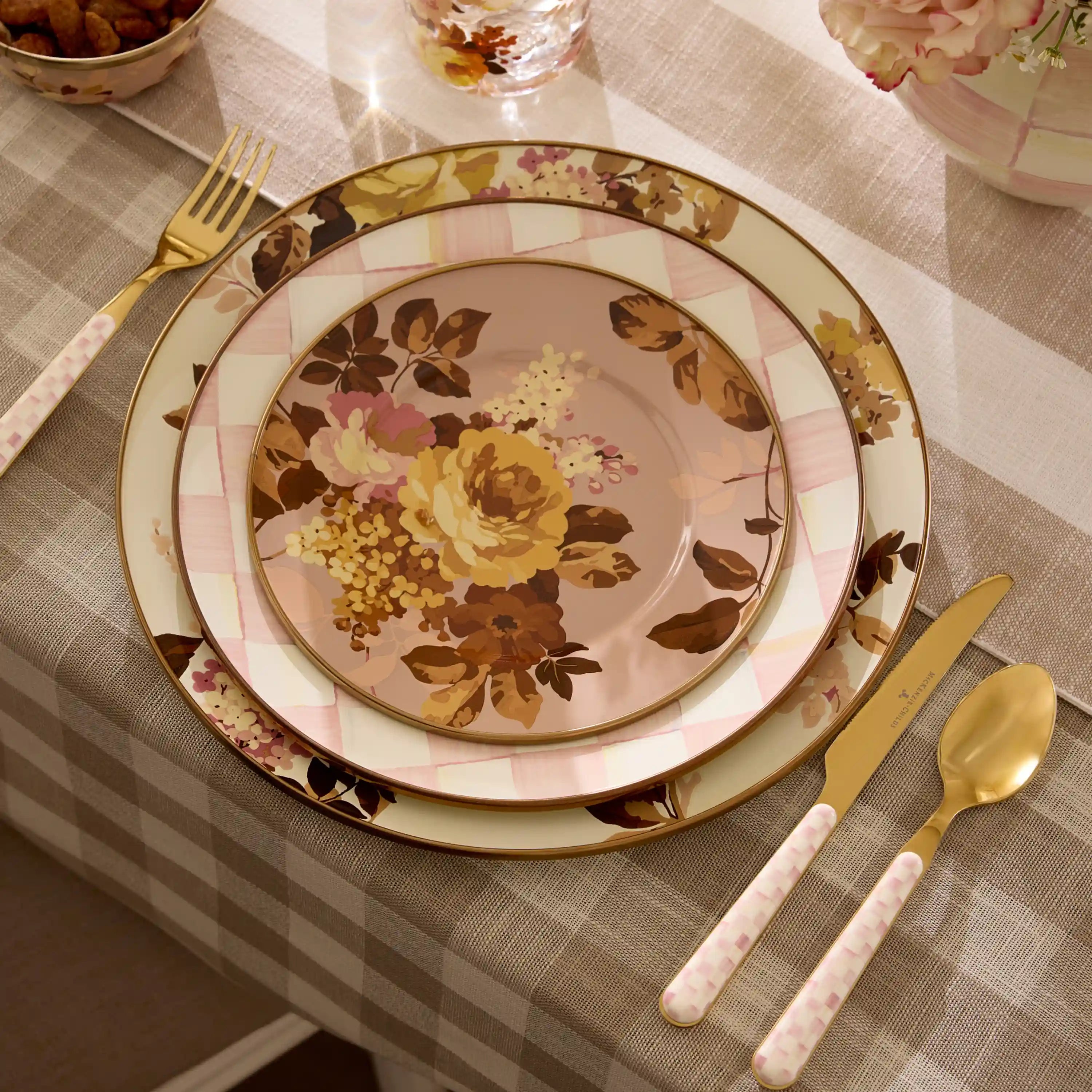 Courtly Check Bistro Flatware 5 Piece Place Setting
