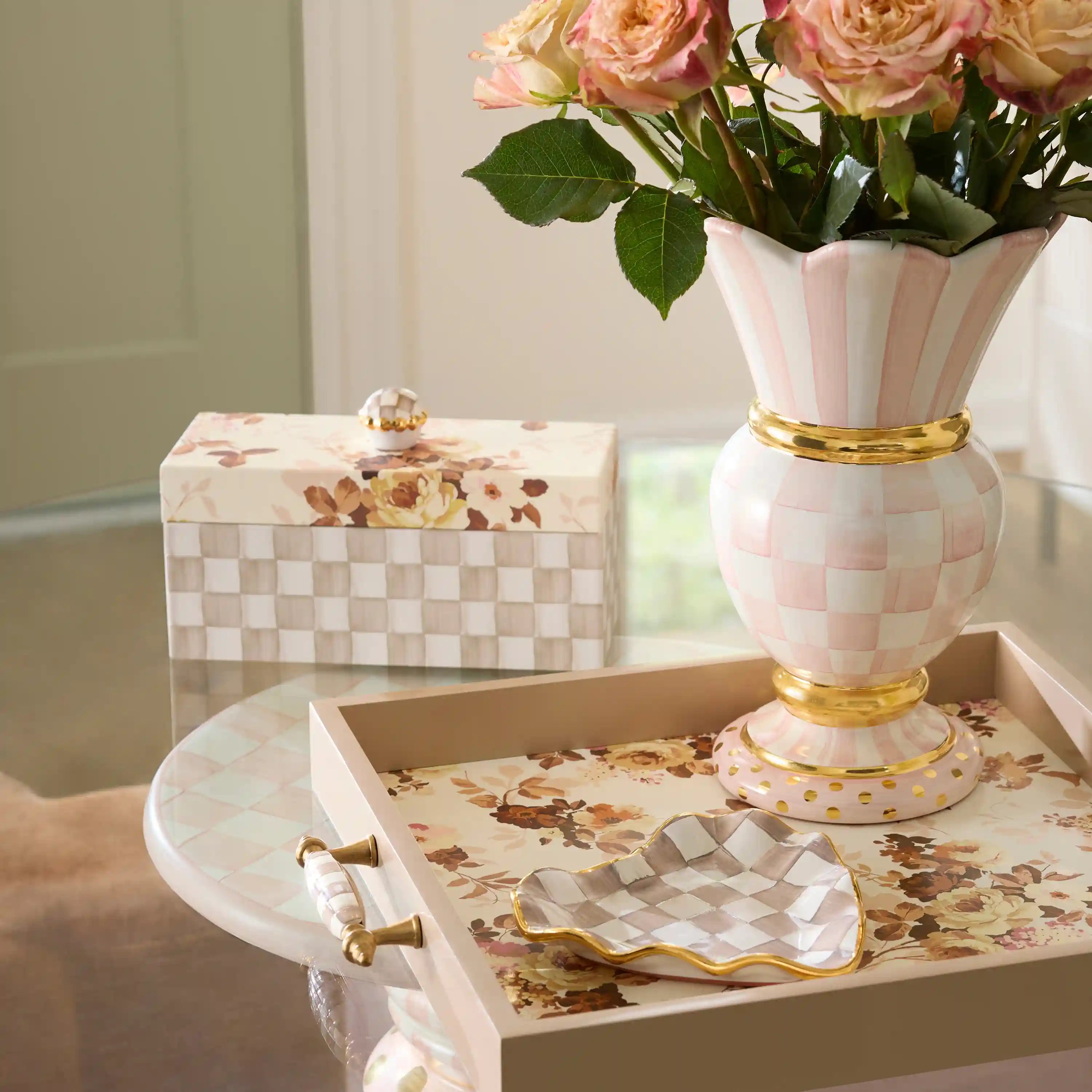 Rosy English Garden Box