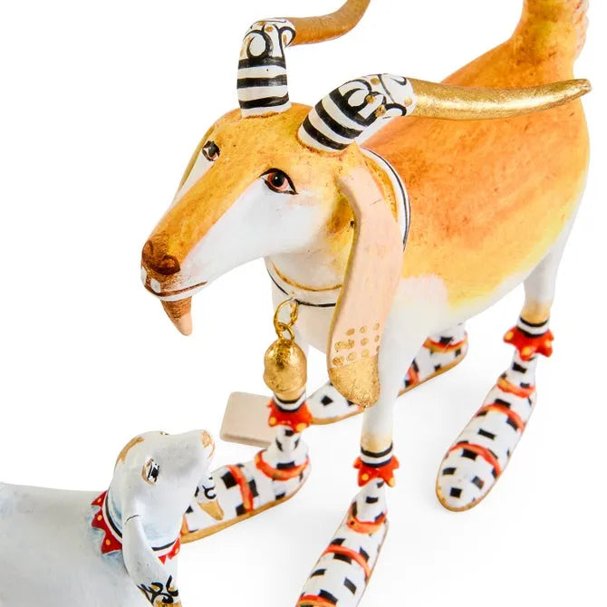 Patience Brewster Nativity Nathan & Noel Goat Figures