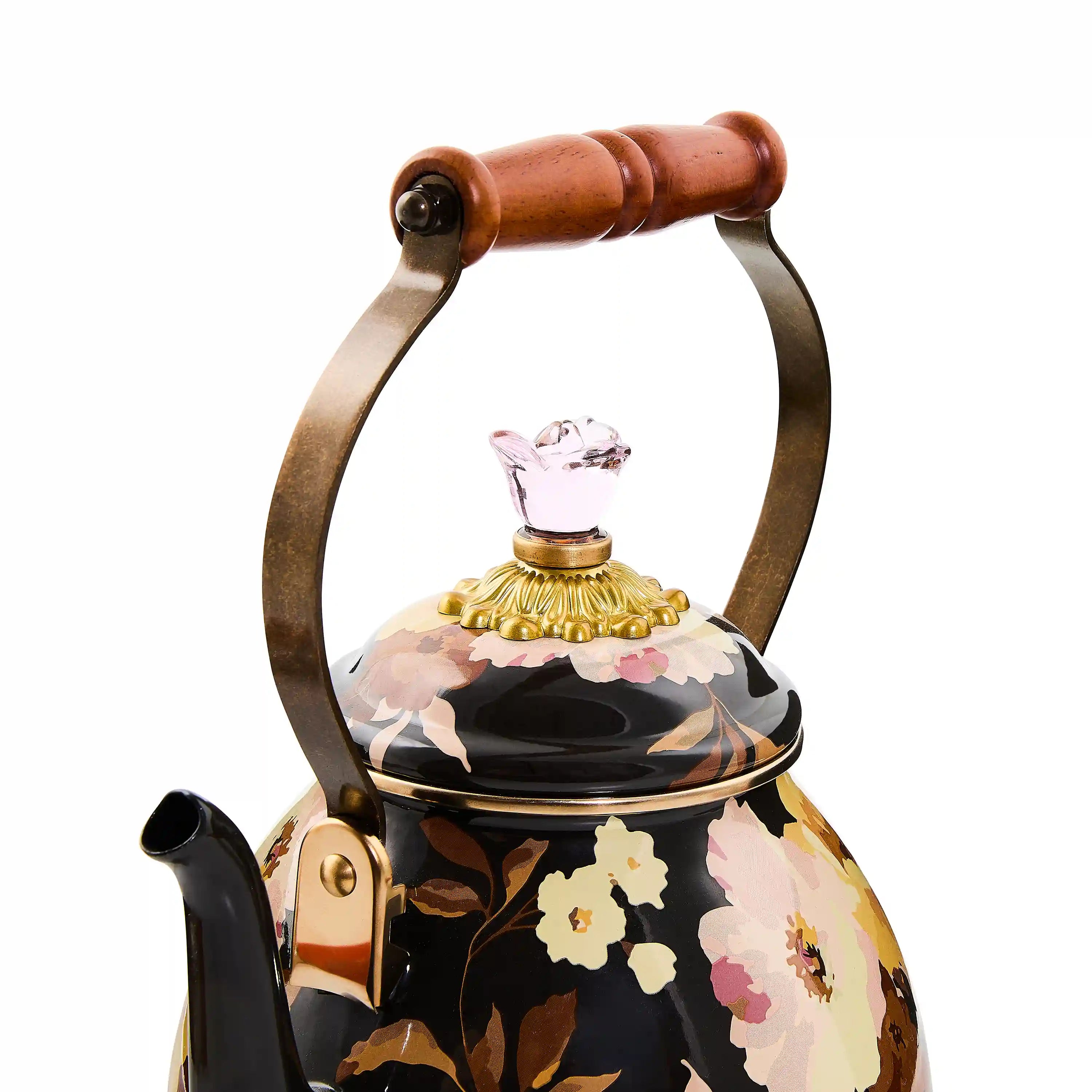 Wild Rose Mauve 2 Quart Tea Kettle
