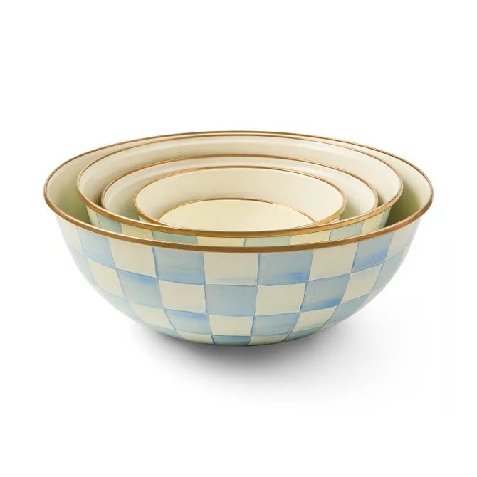 Sky Check Medium Everyday Bowl