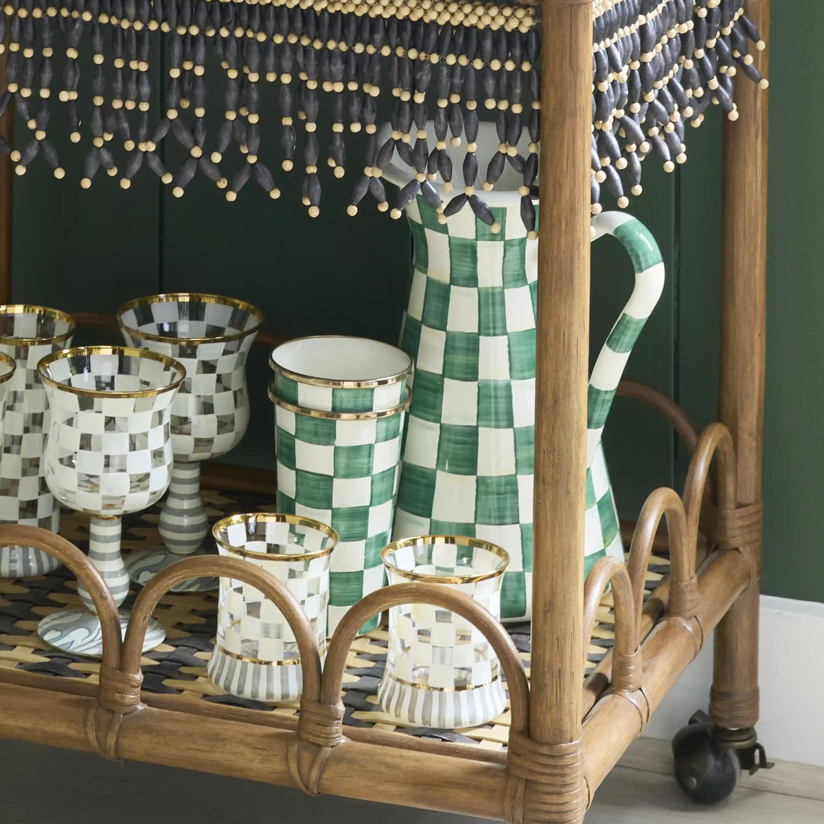 Emerald Check Medium Practical Pitcher