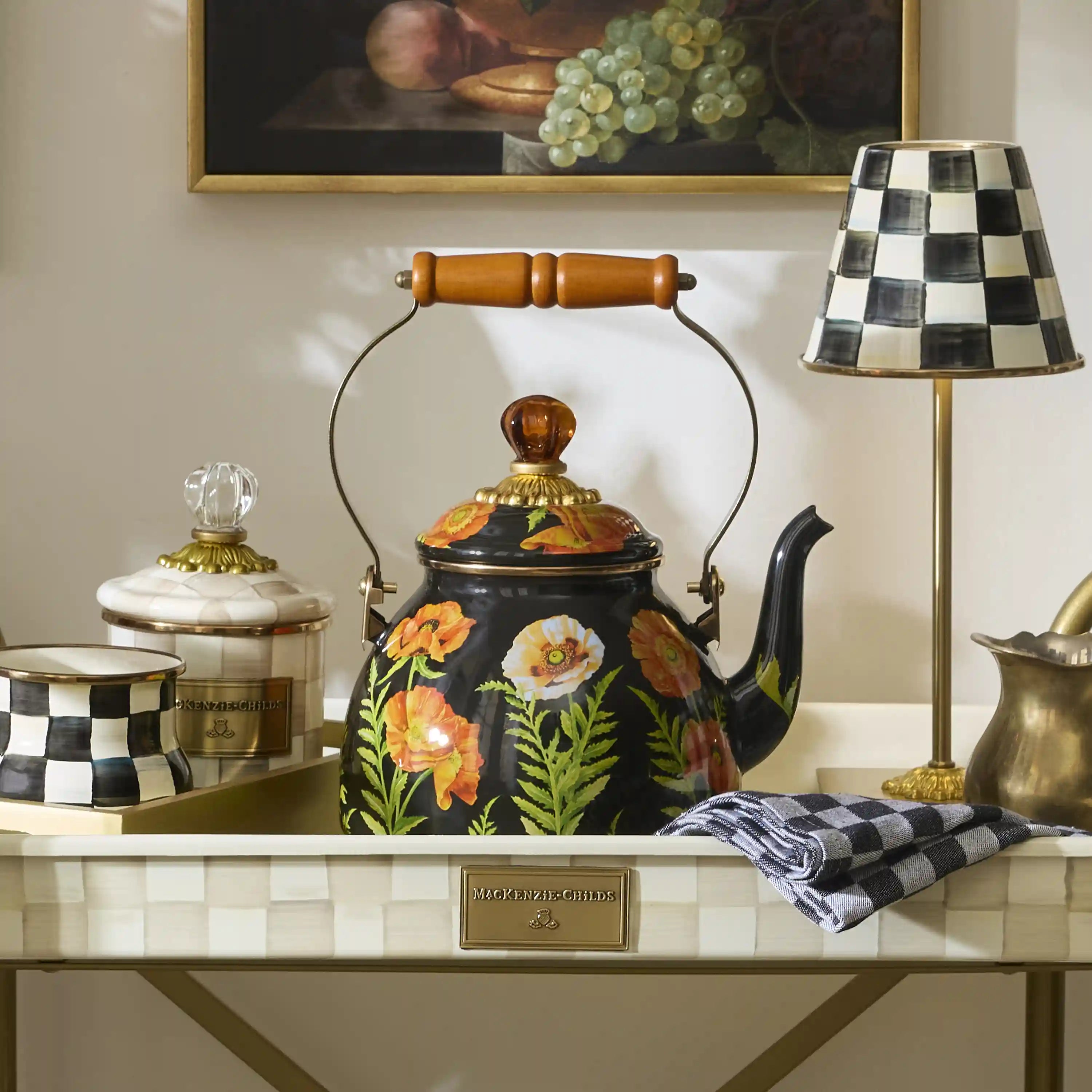 Confetti Check 2 Quart Tea Kettle