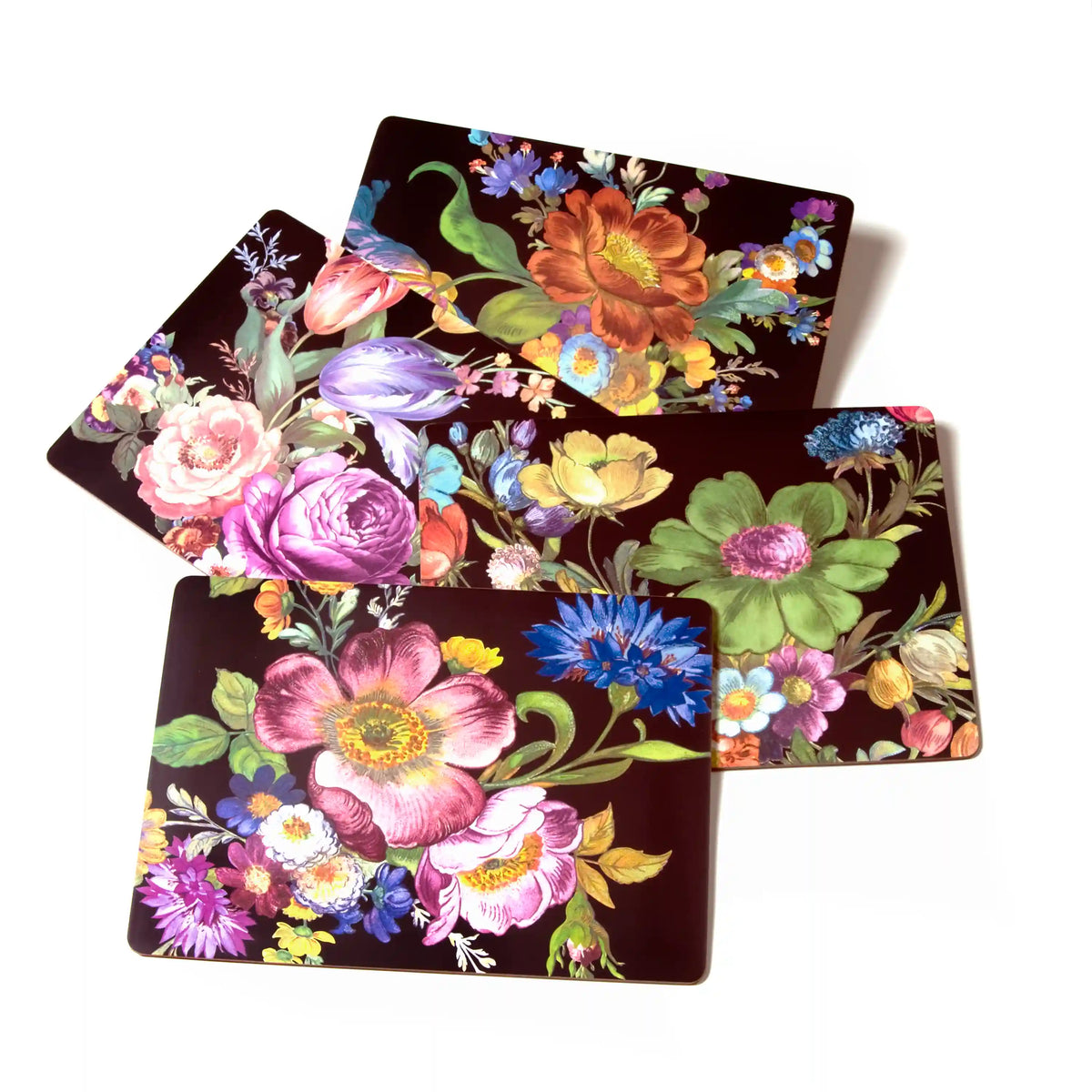 Rosy Check Cork Back Placemats, Set of 4