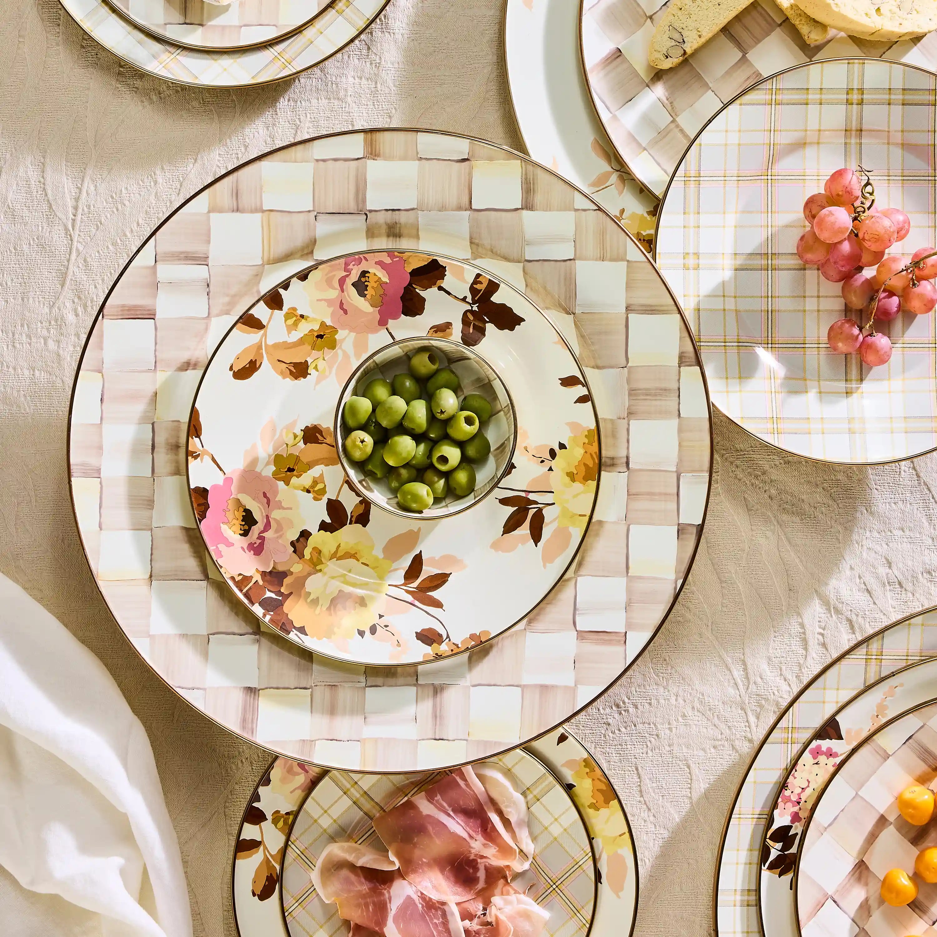 Sky Check Serving Platter