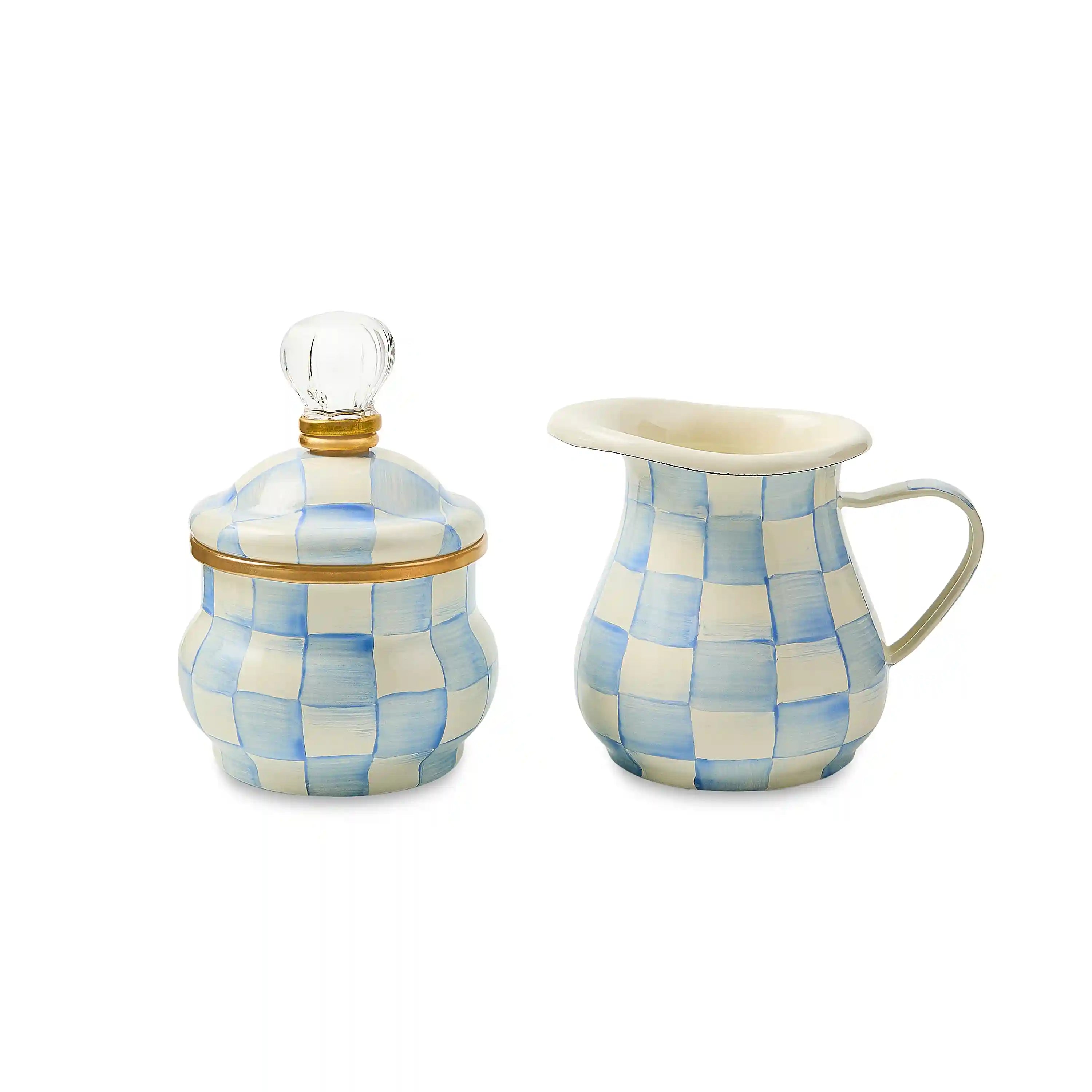 Sterling Check Lidded Sugar Bowl
