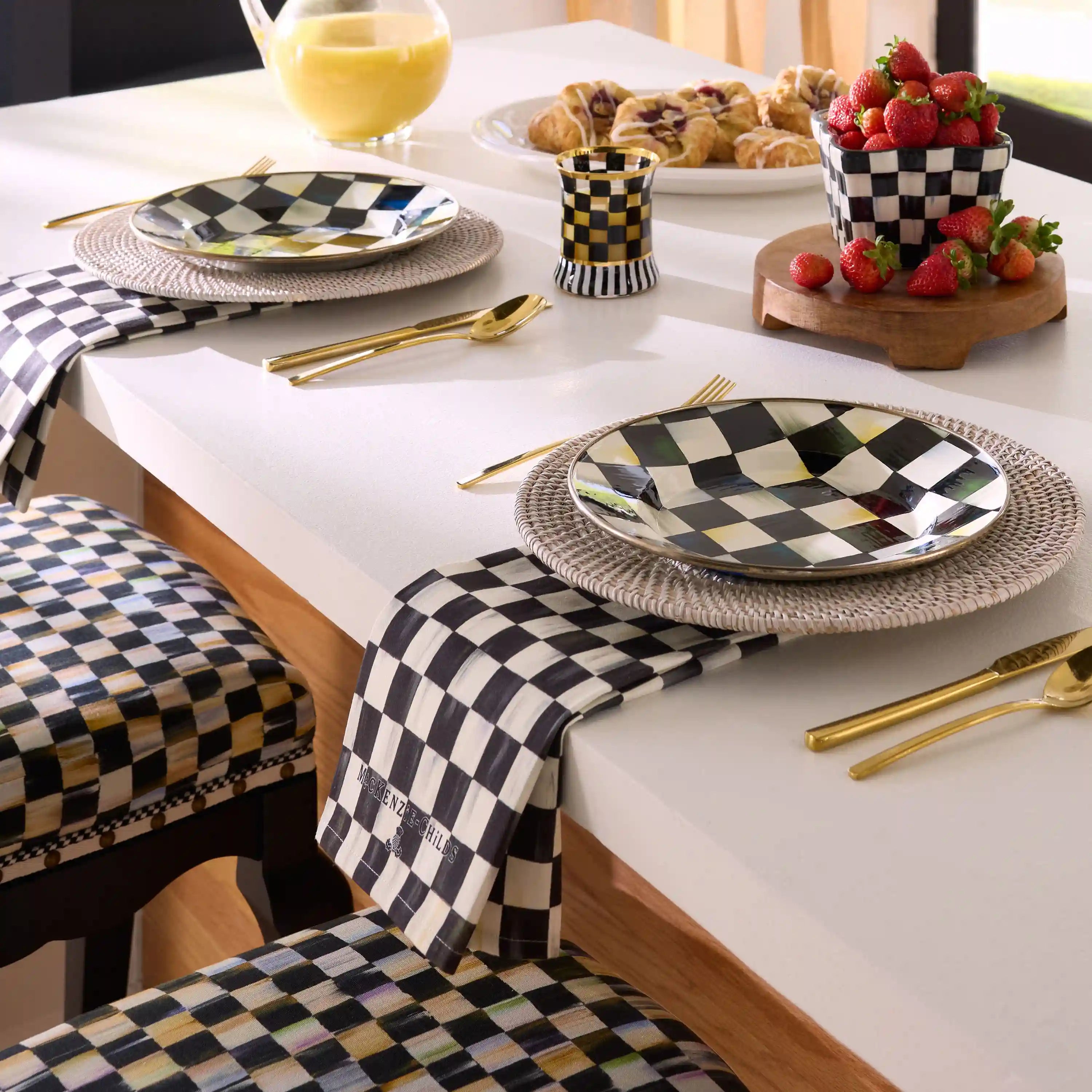 Sterling Check Dish Towel