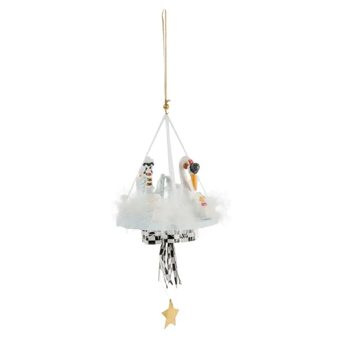 Patience Brewster 12 Days 7 Swans a-Swimming Ornament