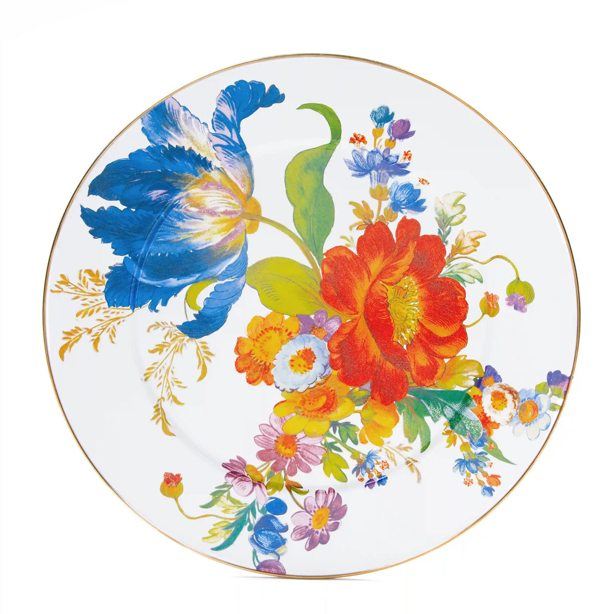 Sterling English Garden Enamel Serving Platter