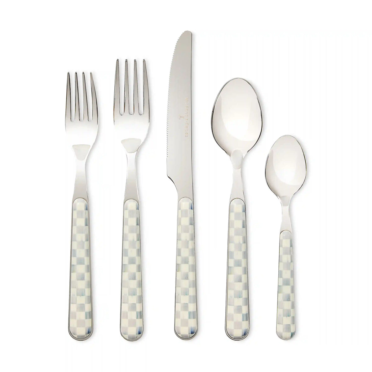 Courtly Check Bistro Flatware 5 Piece Place Setting