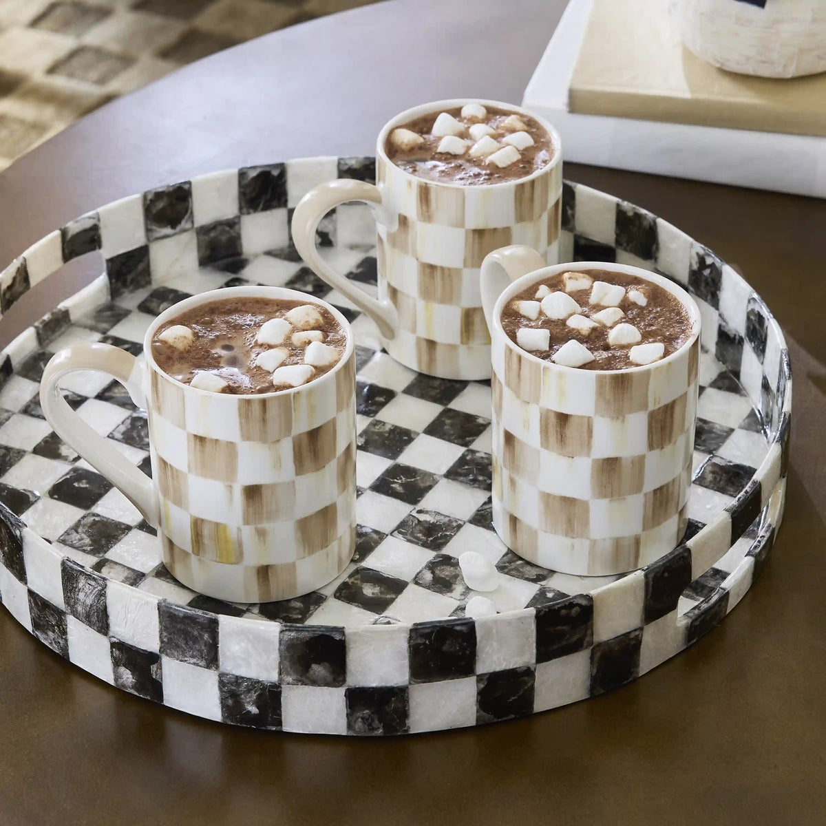 Courtly Check Porcelain Mug