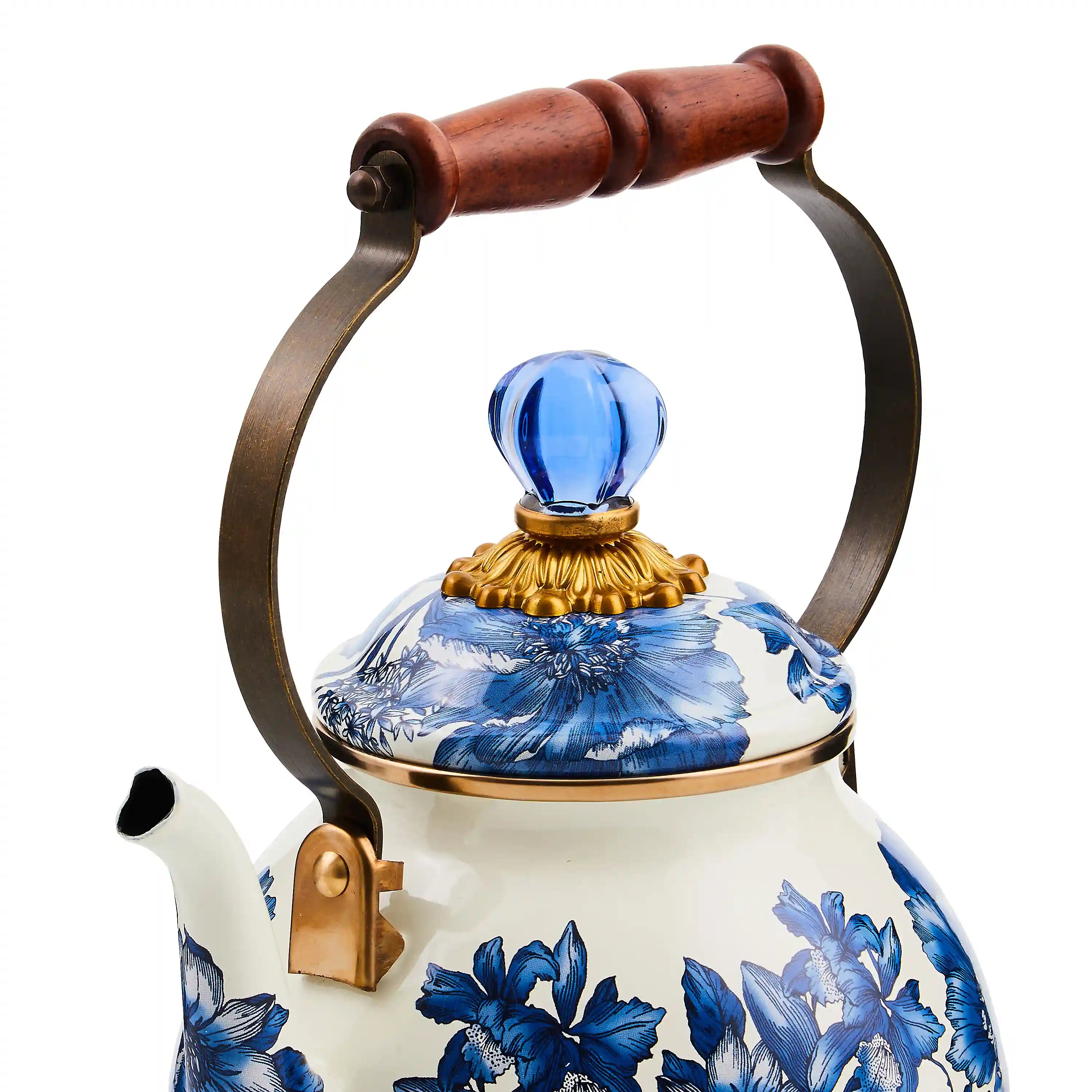 Wild Rose Mauve 2 Quart Tea Kettle