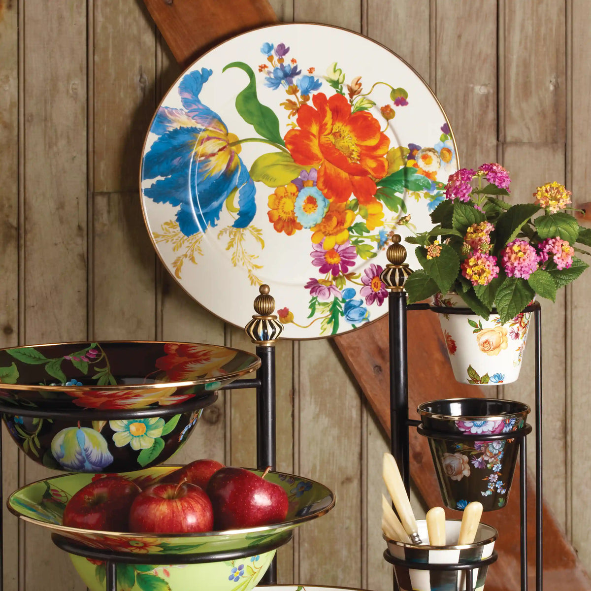 Wild Rose Mauve Serving Platter