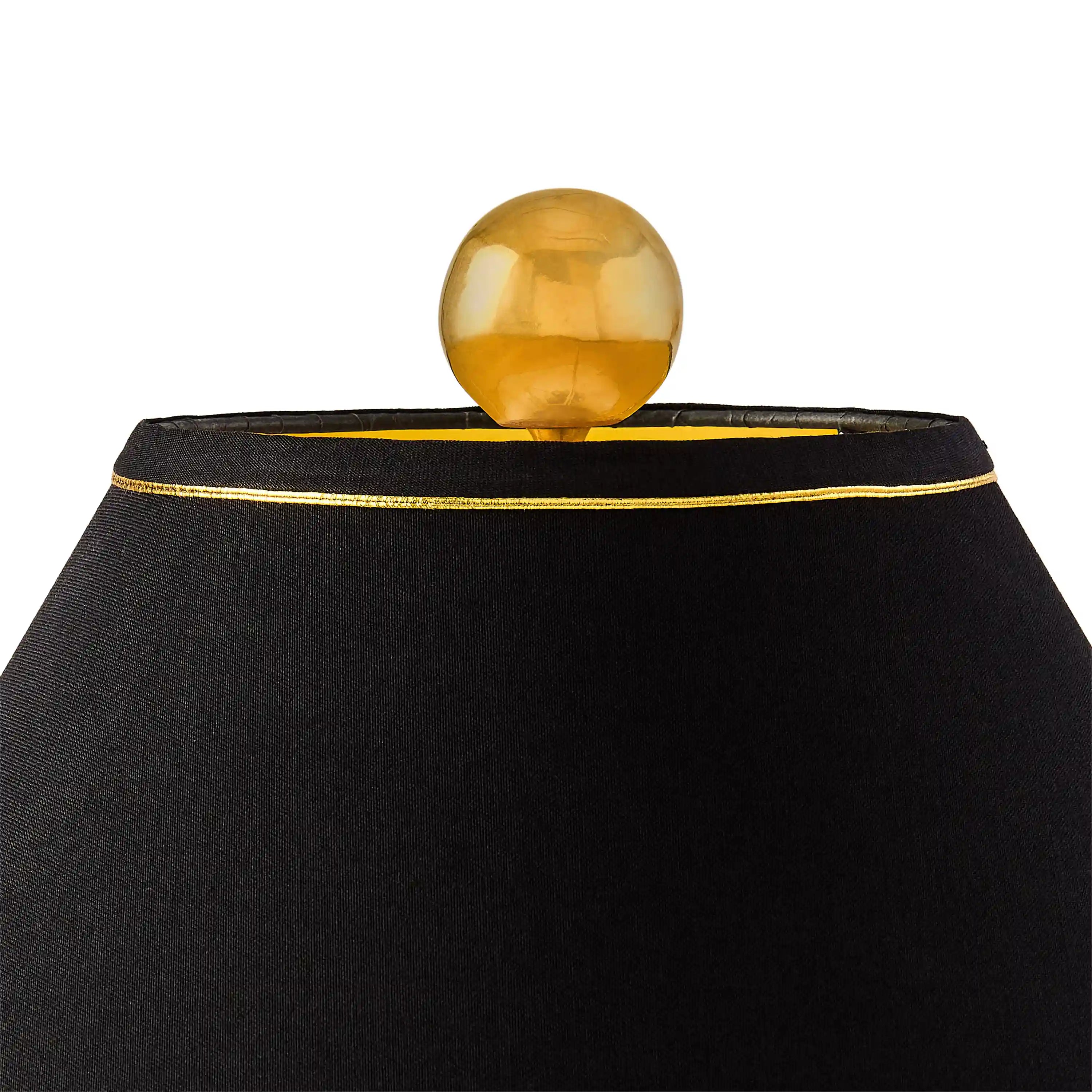 Courtly Check Ceramic Globe Lamp